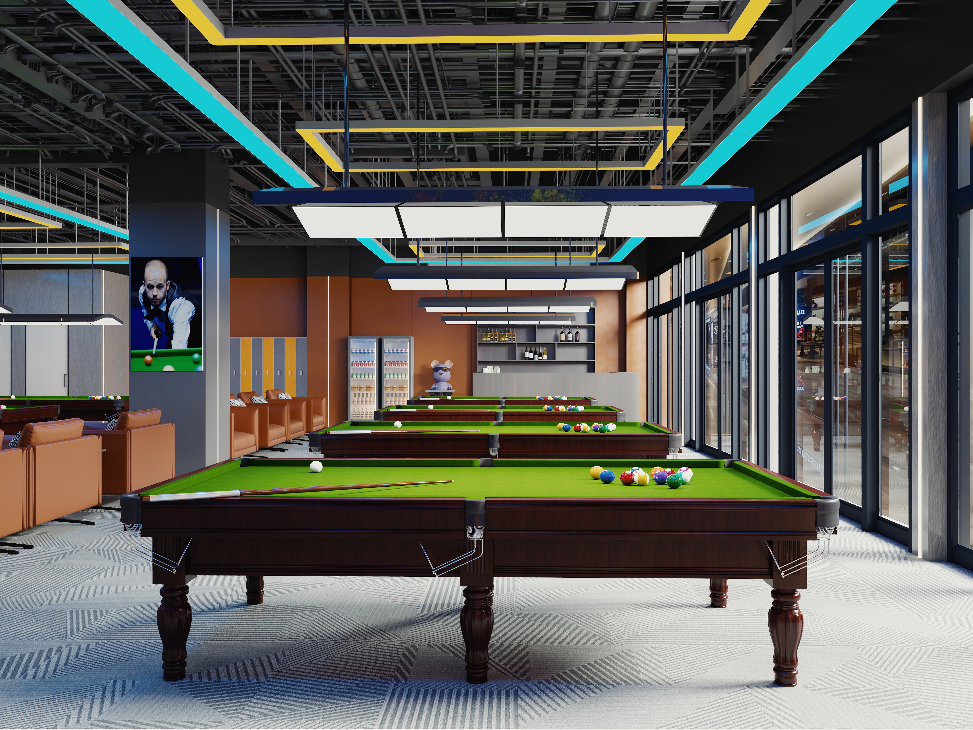 王玻-台球室-装修设计方案