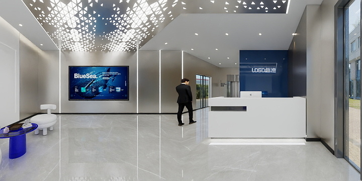 ID-Thong-重庆维控接待大厅-装修设计方案