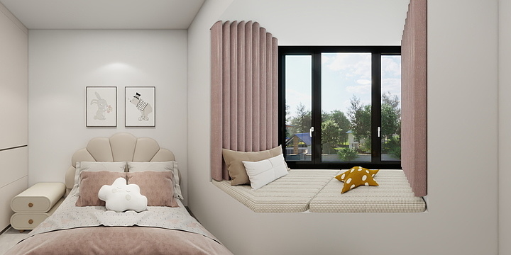 岁岁知雨-学府壹号21-501效果图-装修设计方案