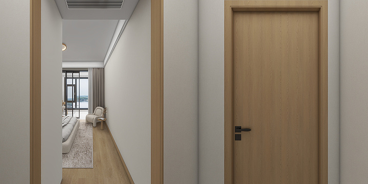 椿天装饰彭工-90房原木风-装修设计方案