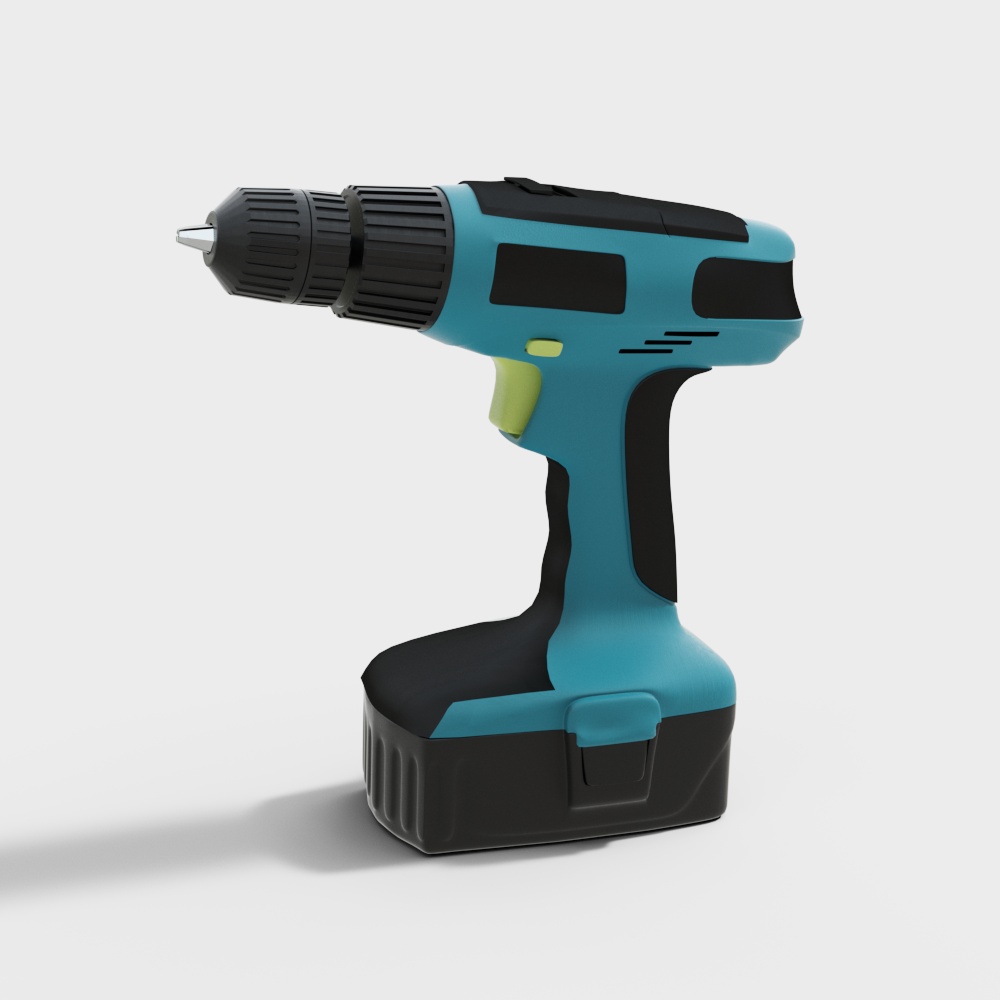 手电钻3D模型