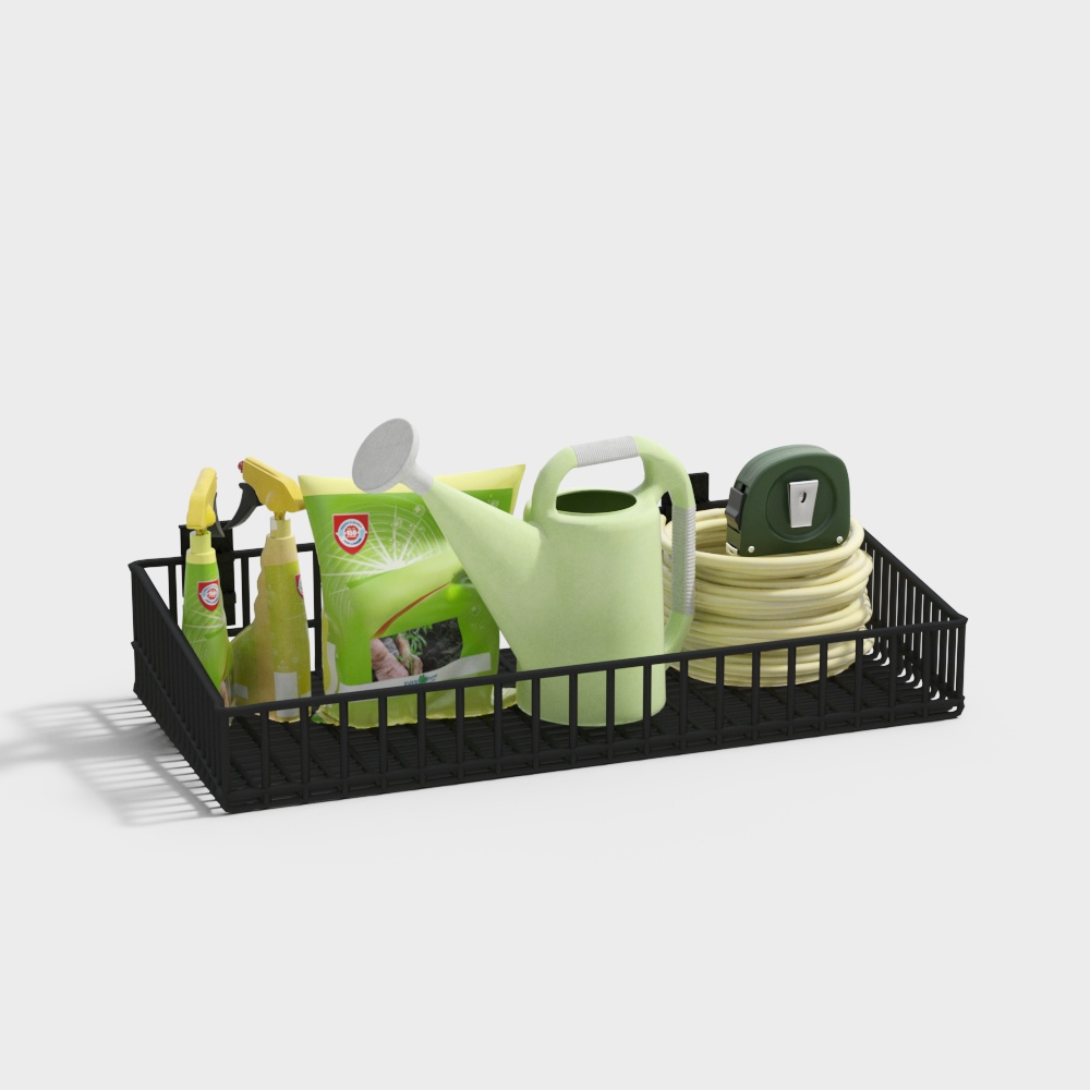汽车清洗工具组合3D模型