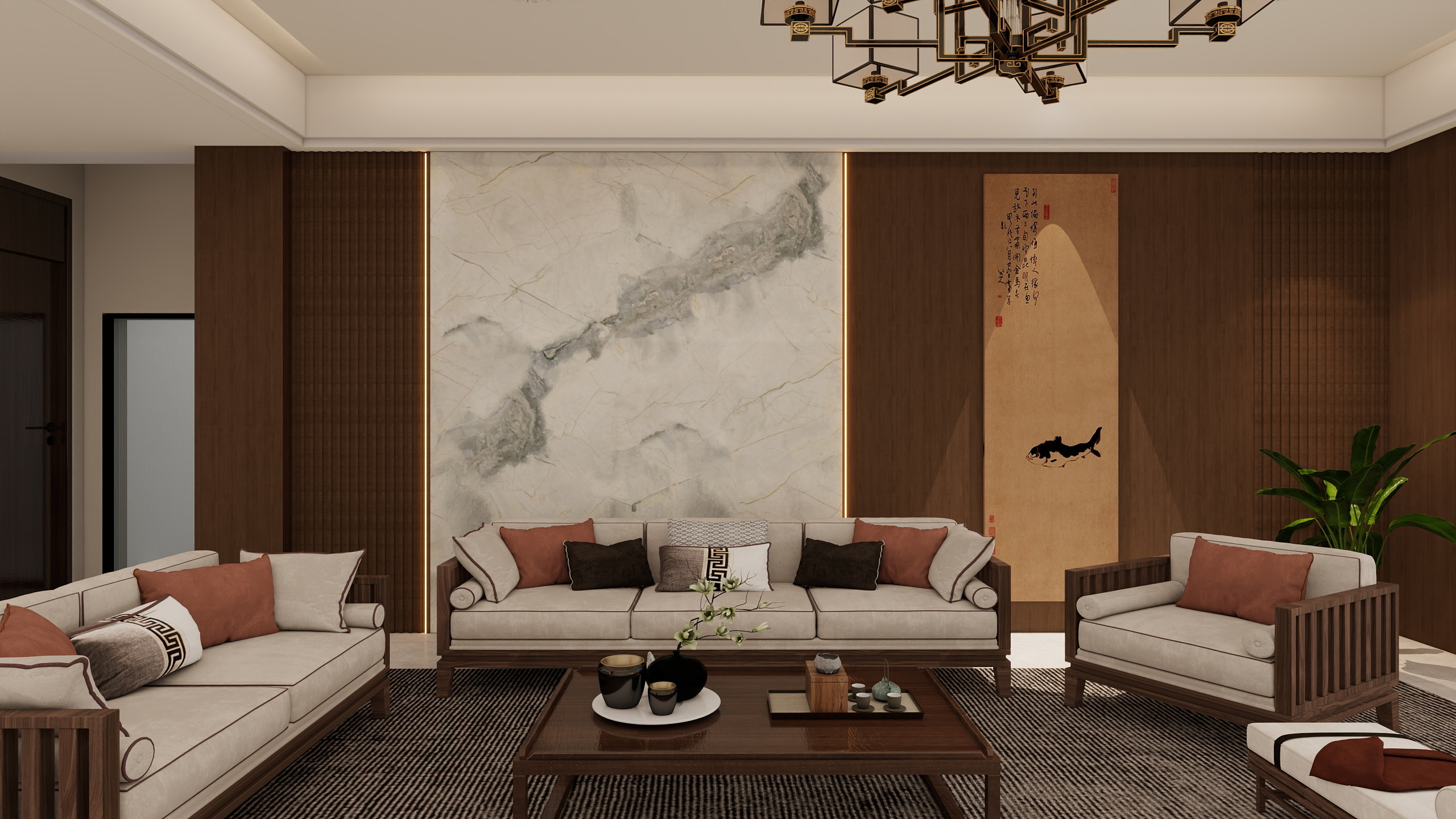 暮格-383㎡3室装修效果图