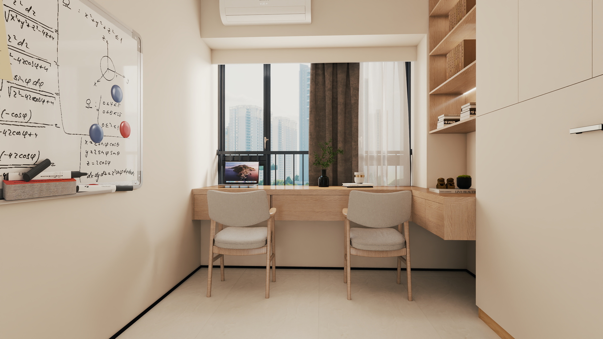 盗墓星辰-135方奶油风装修效果图