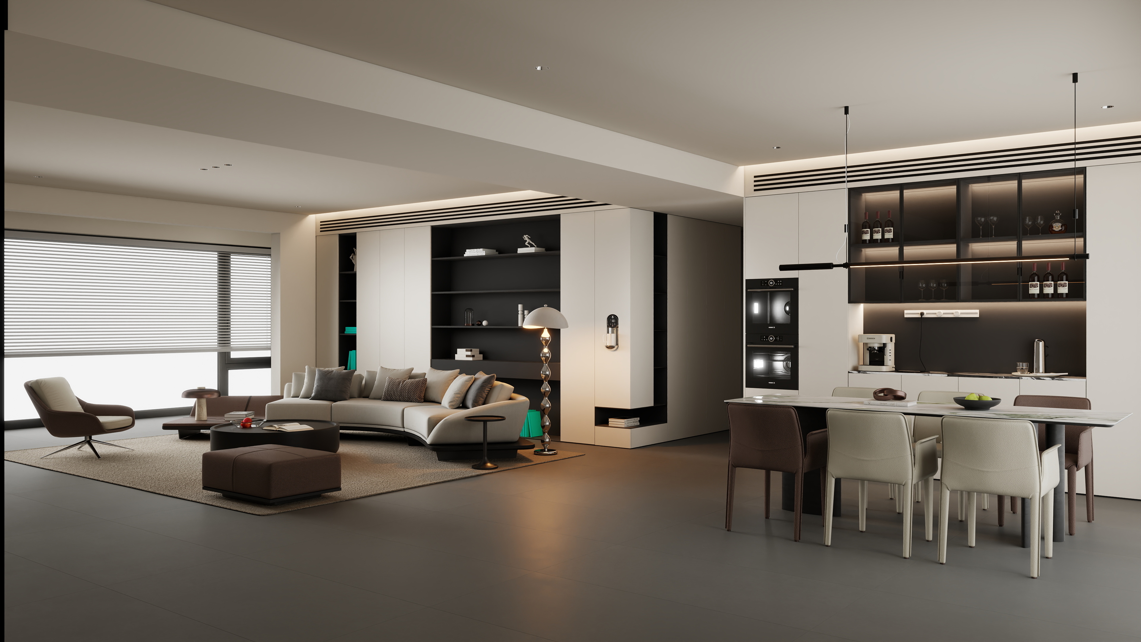 万严设计师-意式现代客餐厅114254317-装修设计方案