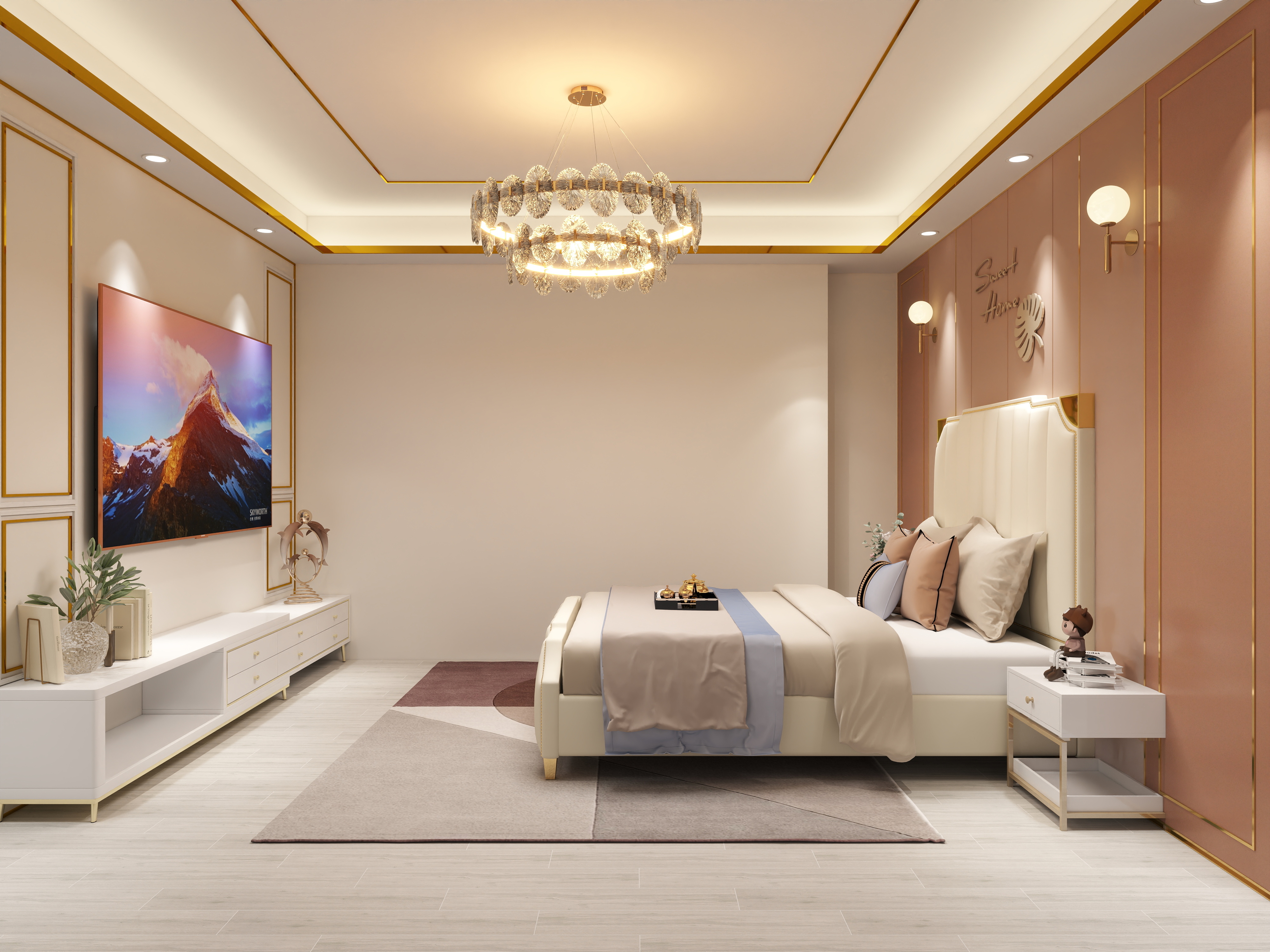 蒙娜丽莎瓷砖陈村1-自建房125㎡2室-装修设计方案