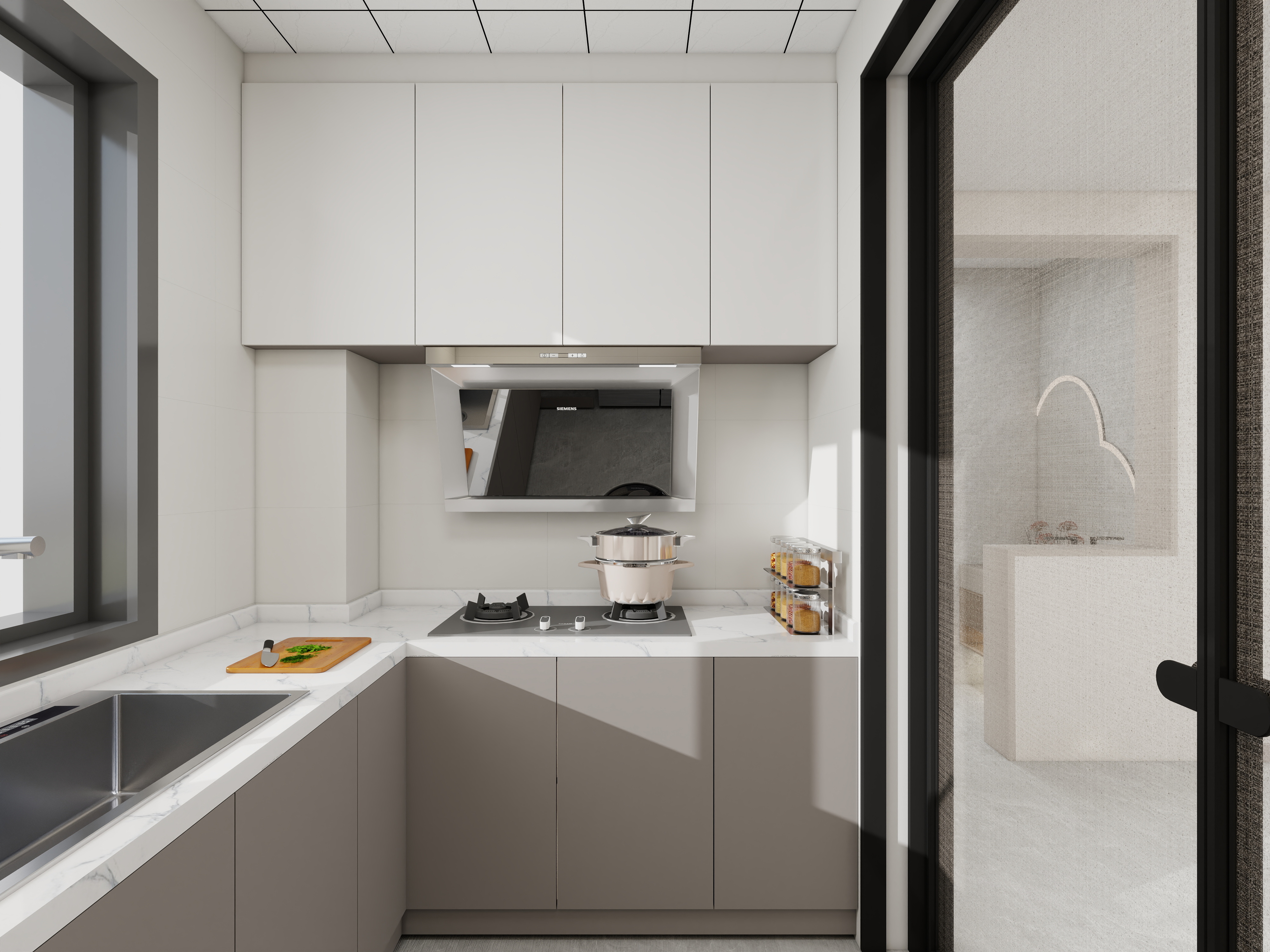 艺雅丽-121平现代简约 装修效果图