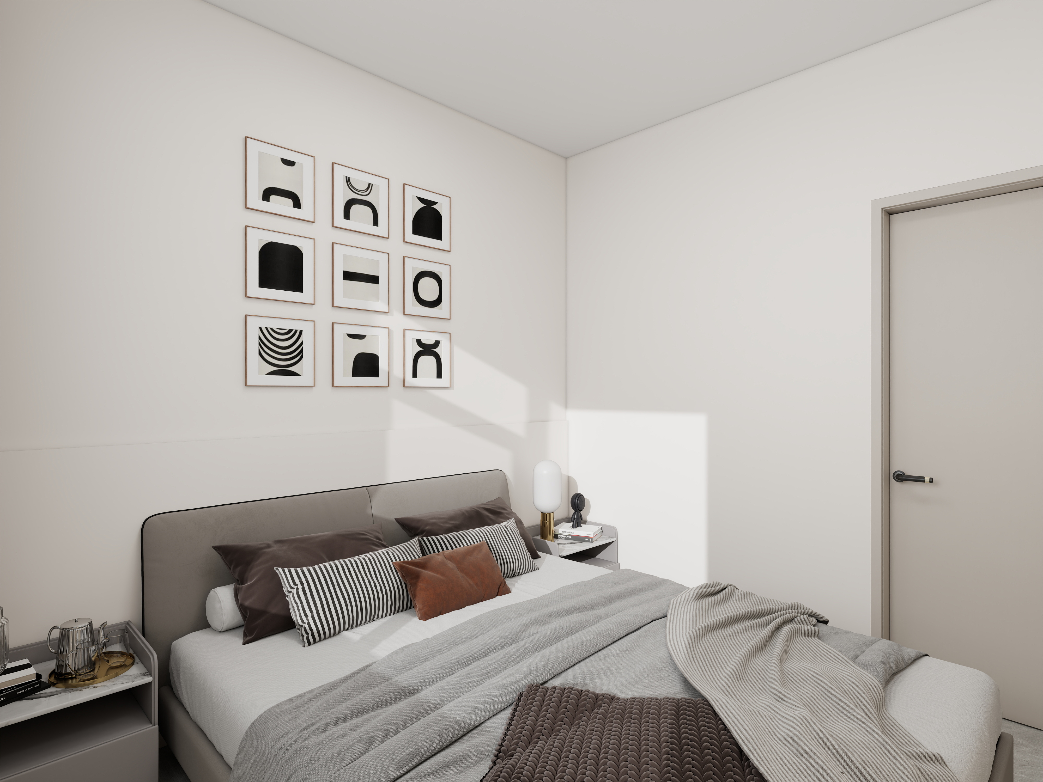 艺雅丽-121平现代简约 装修效果图