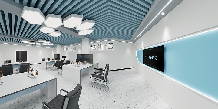 艺辉设计工作室-电教学室-装修设计方案