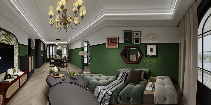 任俊源-南洋偏东南亚复古风-装修设计方案