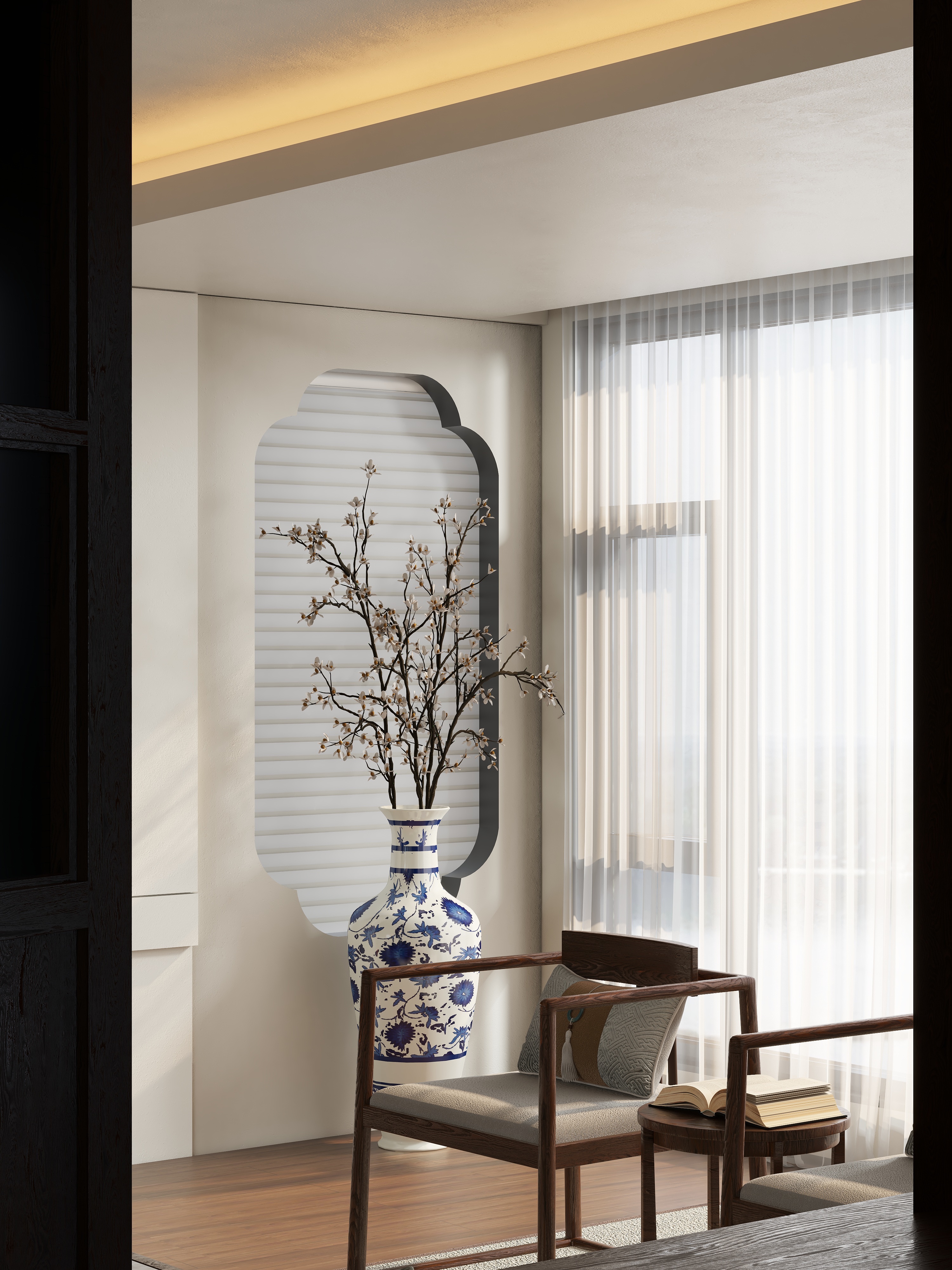 忆寒-视觉设计-宋代美学装修效果图