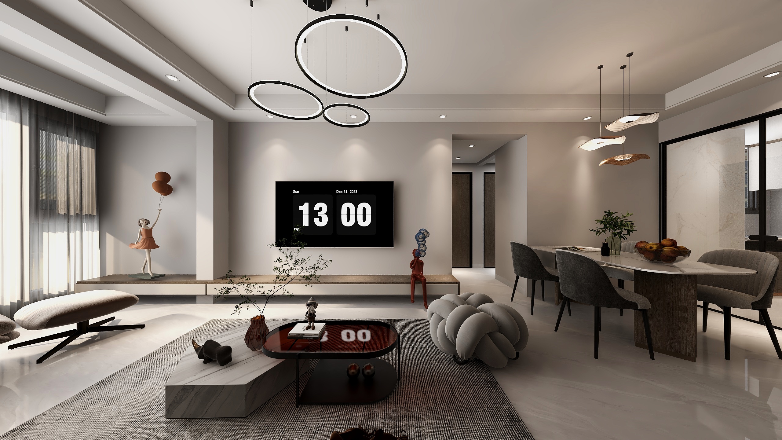 半毛钱一只烟-91㎡2室-装修设计方案