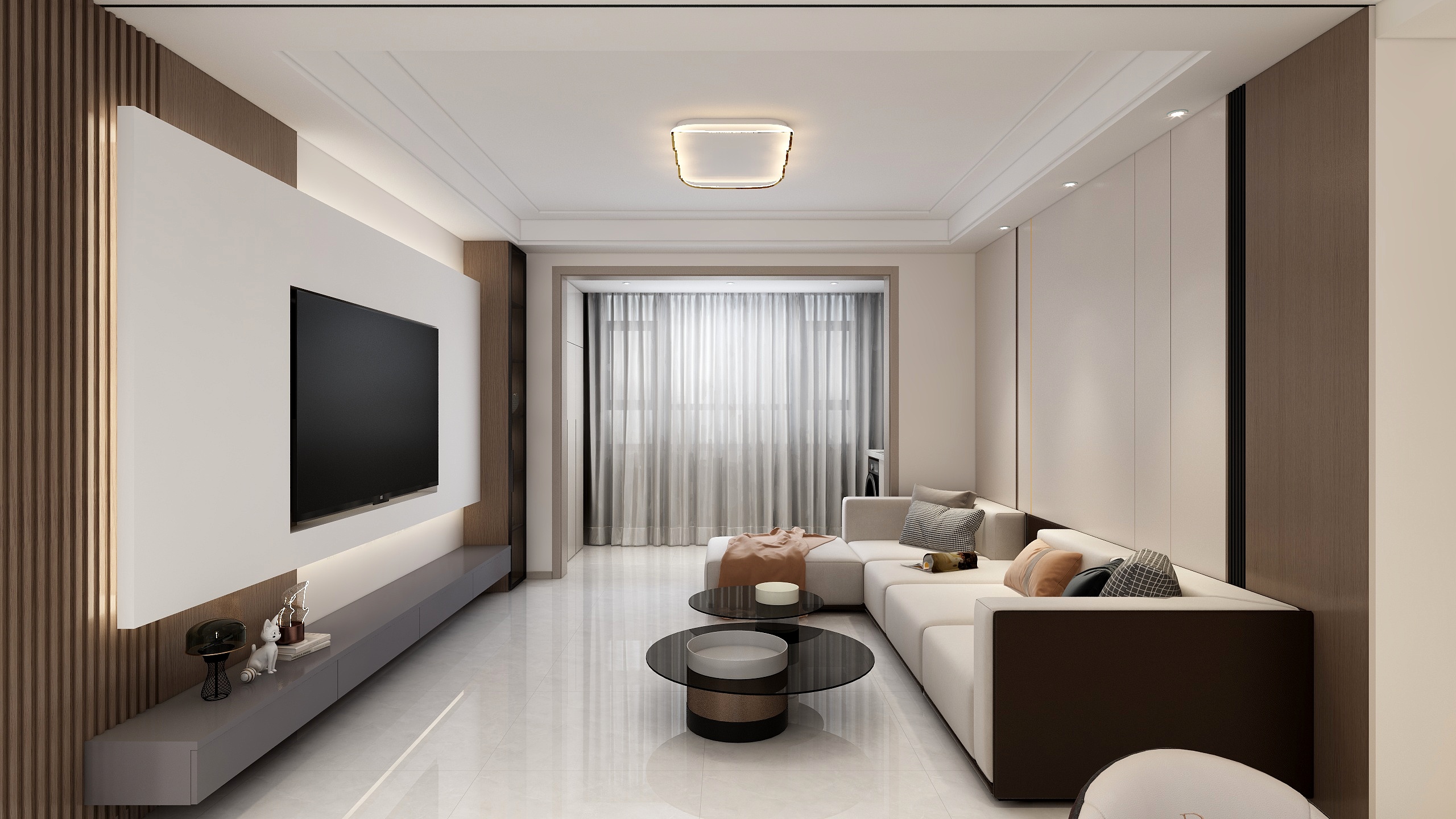 甘肃艺成装饰有限公司-珺樾府7-1501段女士雅居效果图-装修设计方案