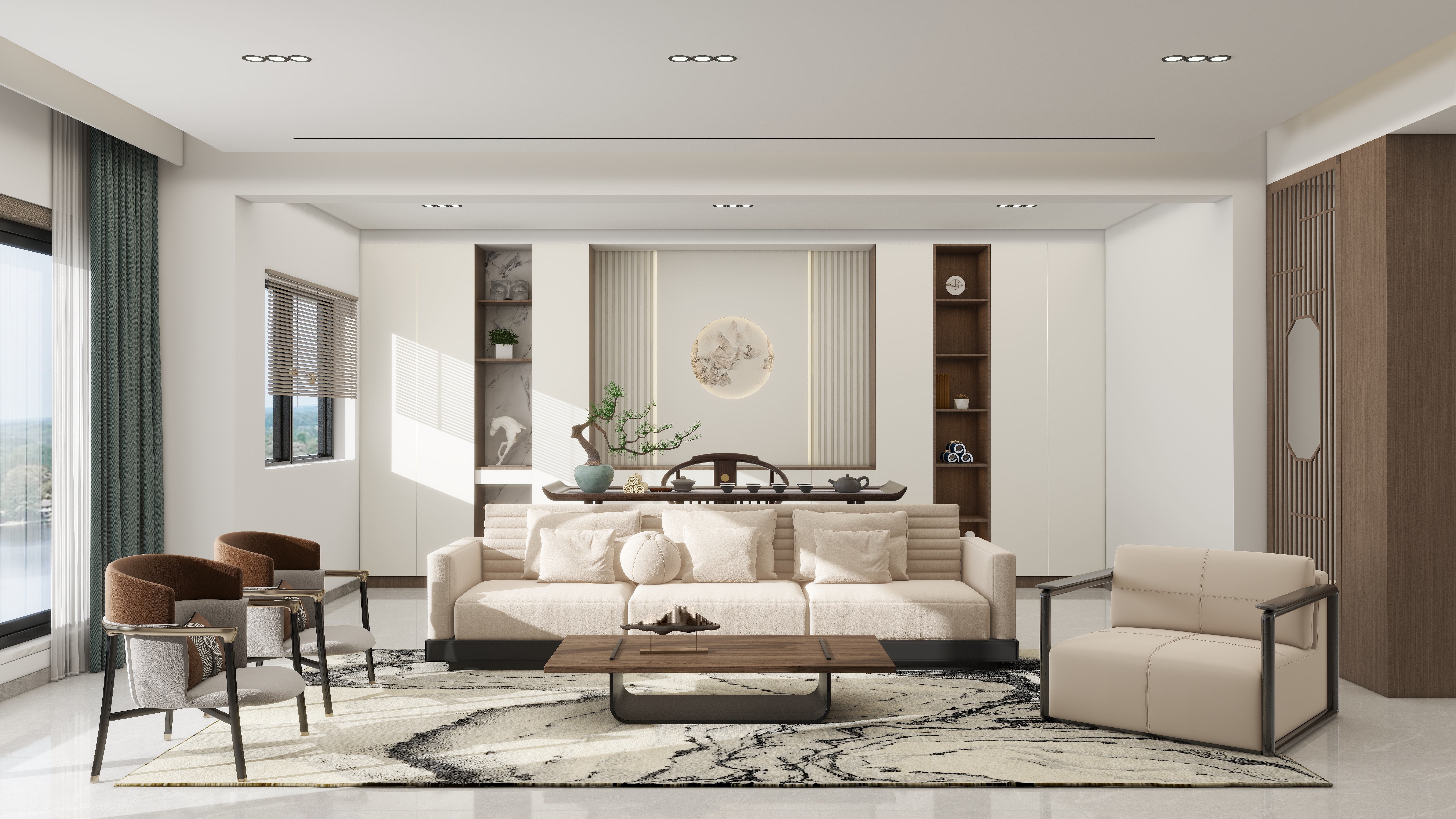 黎余念-新中式112㎡-装修设计方案