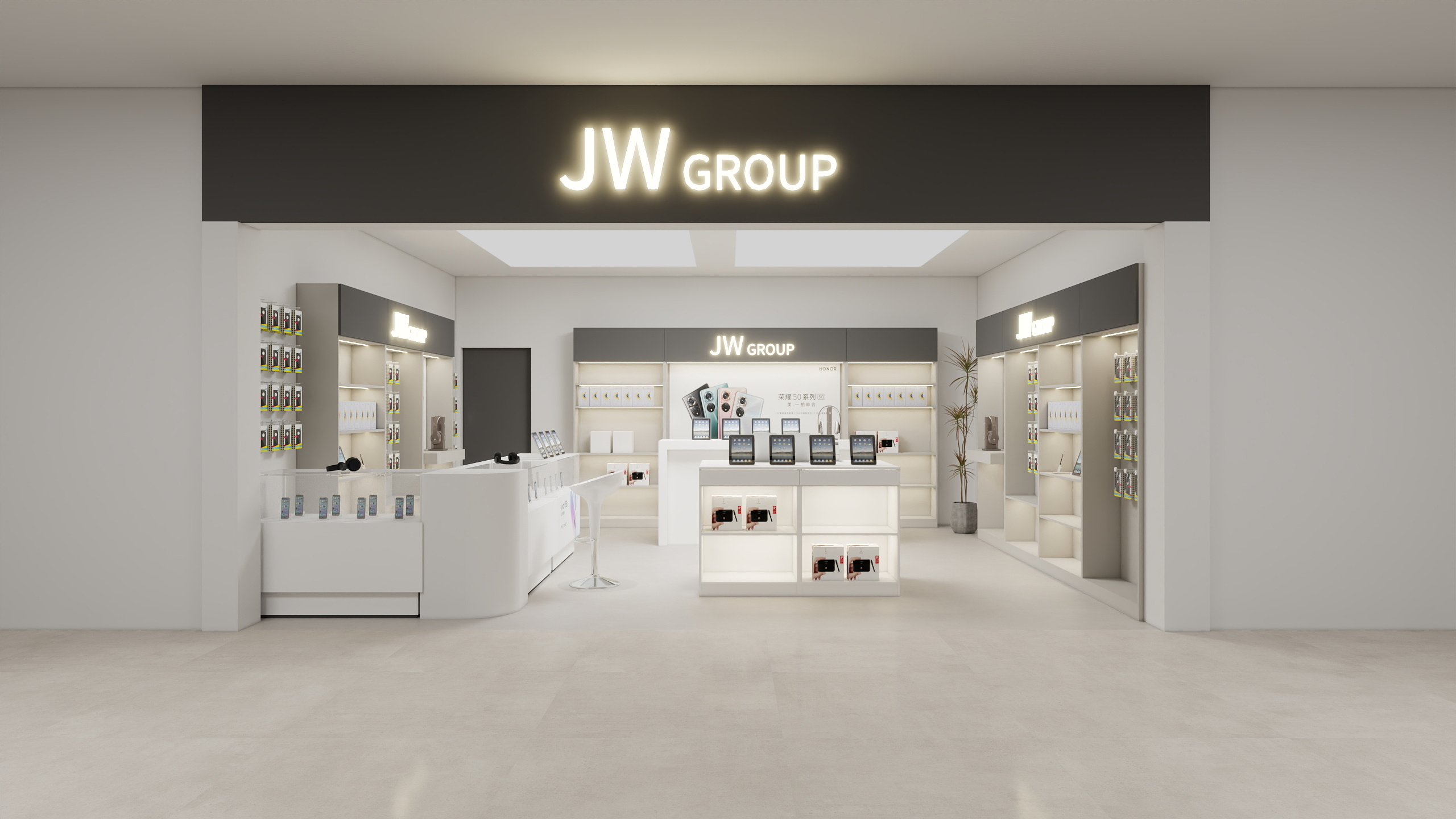 方屿空间设计工作室-JW GROUP手机店-装修设计方案