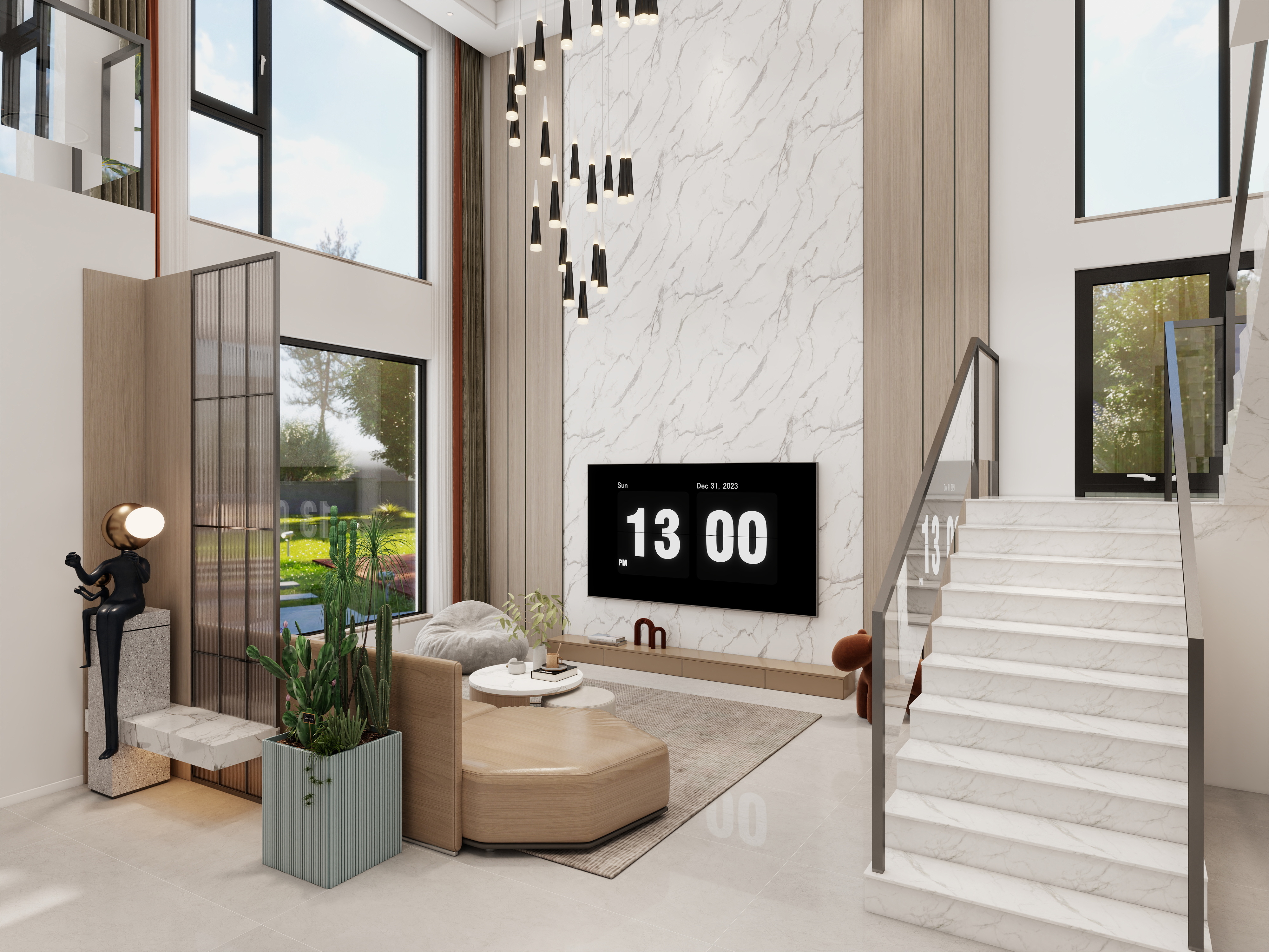 刘志丰-昆山巴城自建房420平-改-装修设计方案