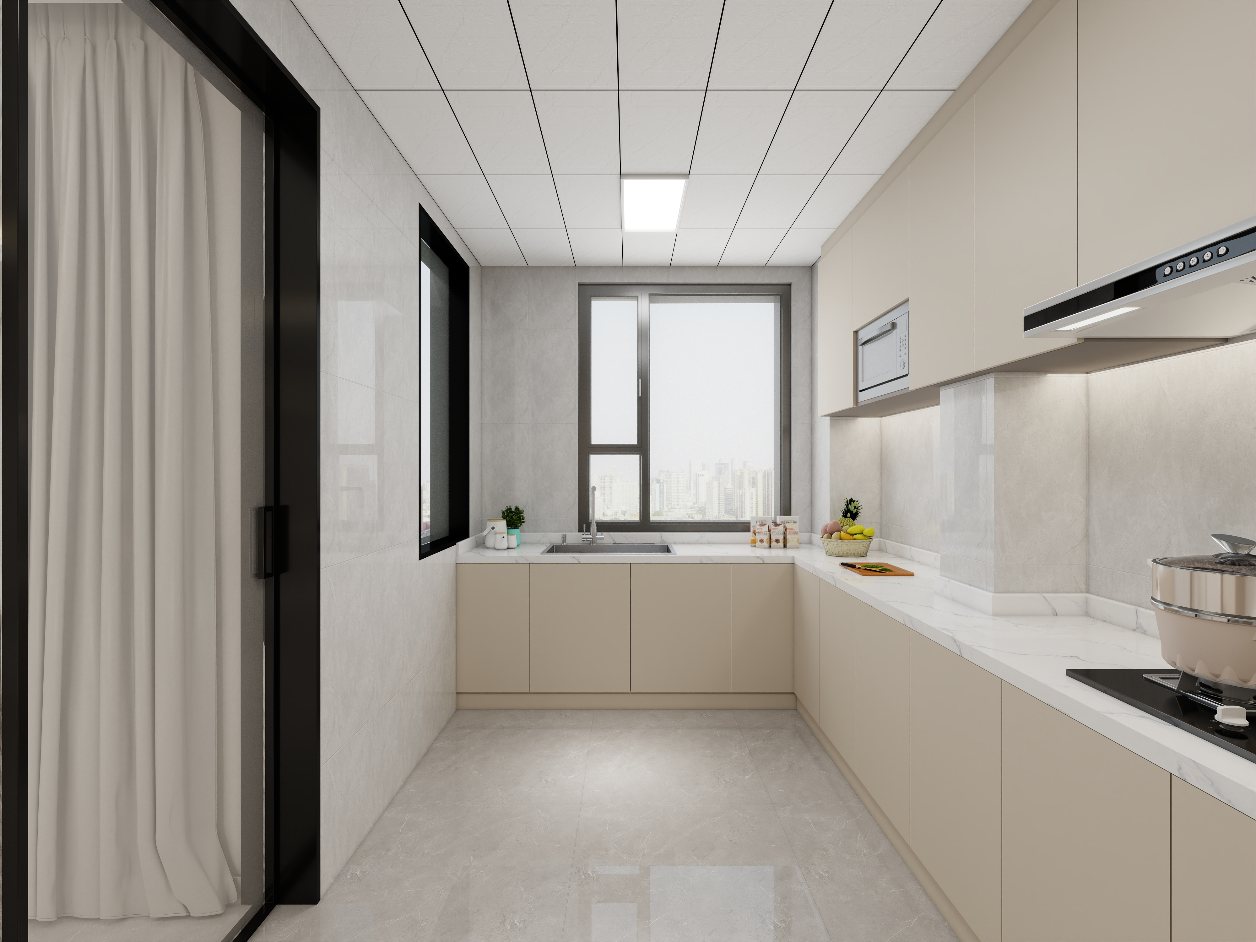 艺雅丽-135平现代简约 装修效果图