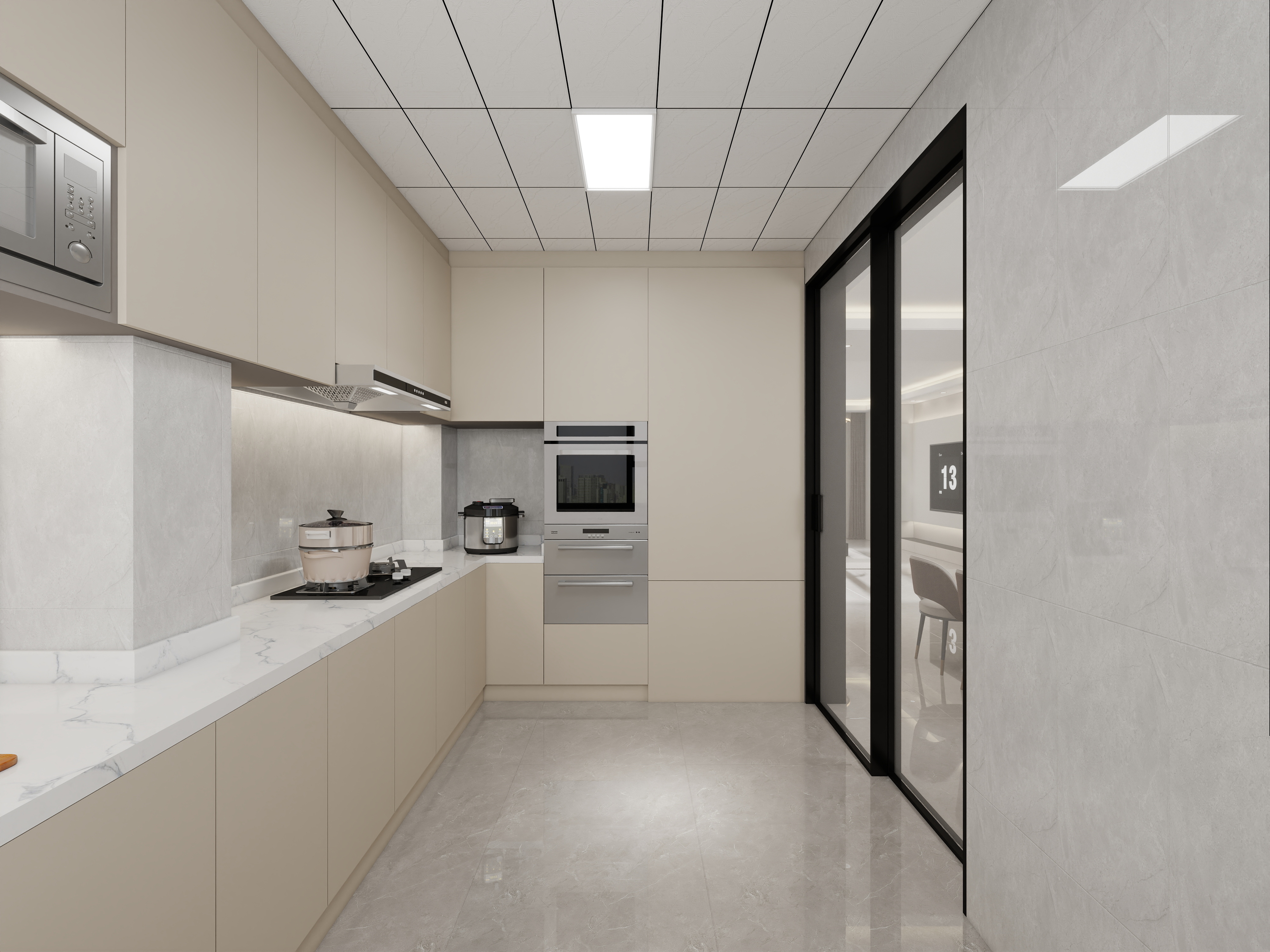 艺雅丽-135平现代简约 装修效果图