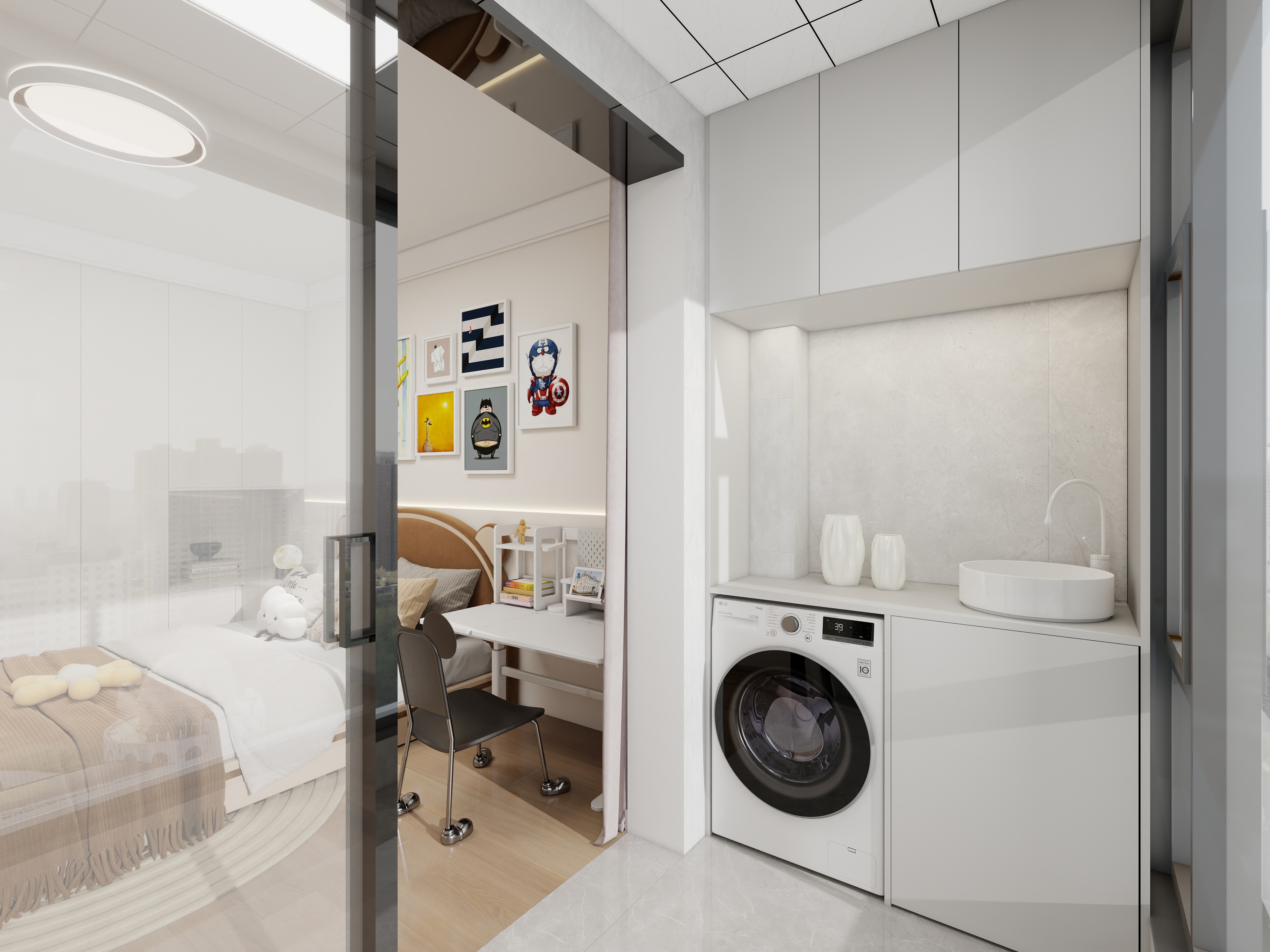 艺雅丽-135平现代简约装修效果图