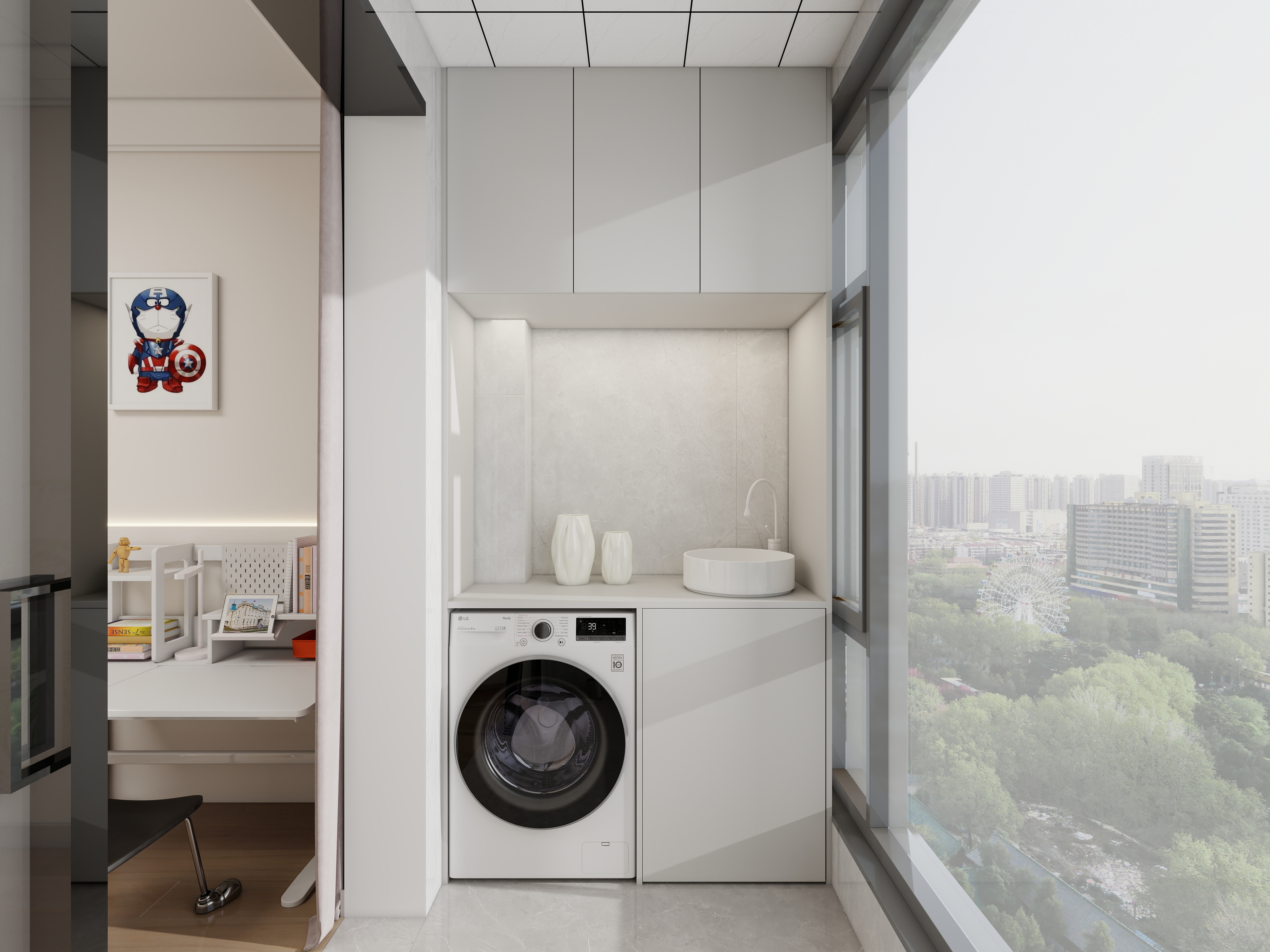 艺雅丽-135平现代简约 装修效果图