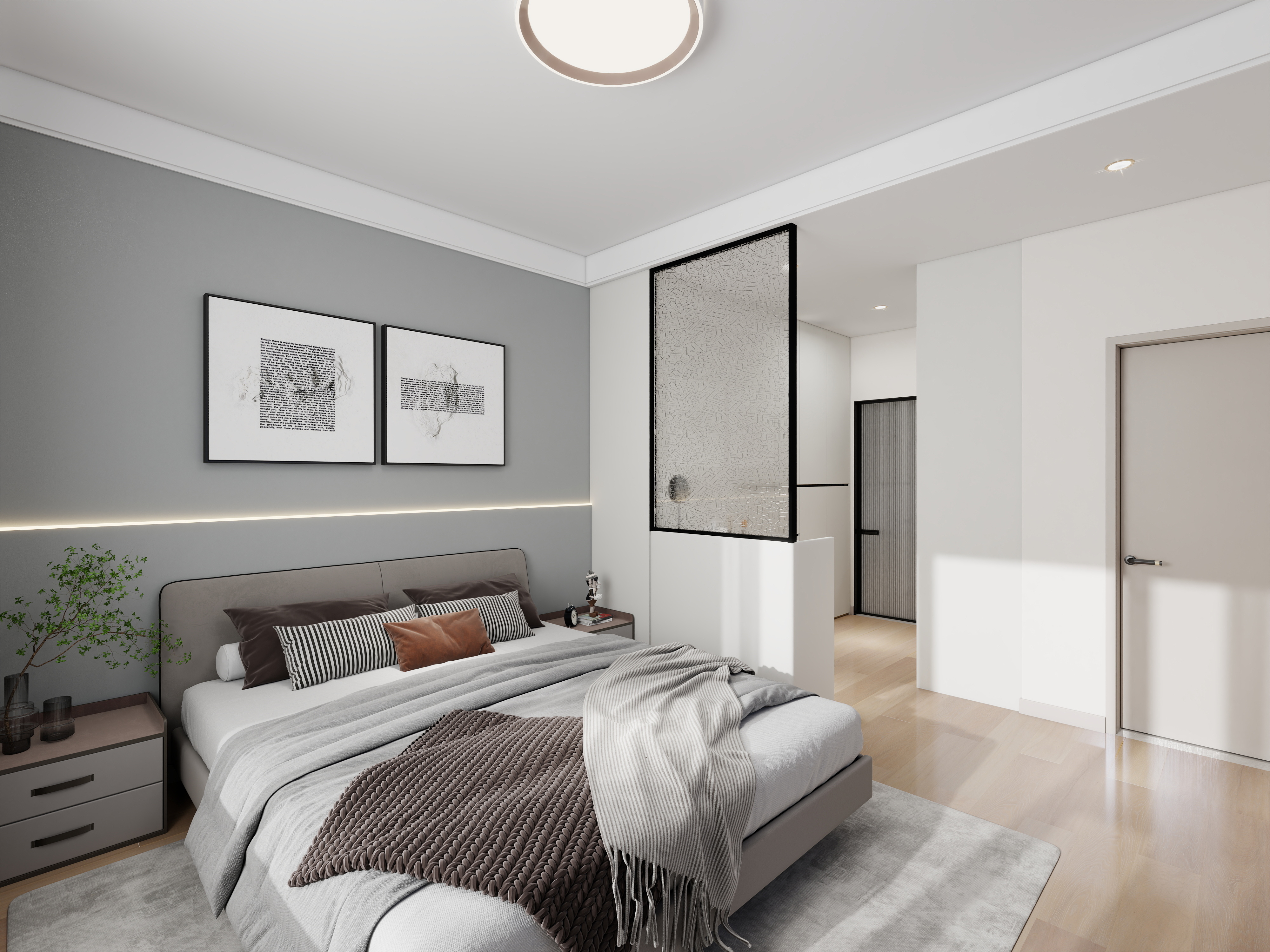 艺雅丽-135平现代简约 装修效果图