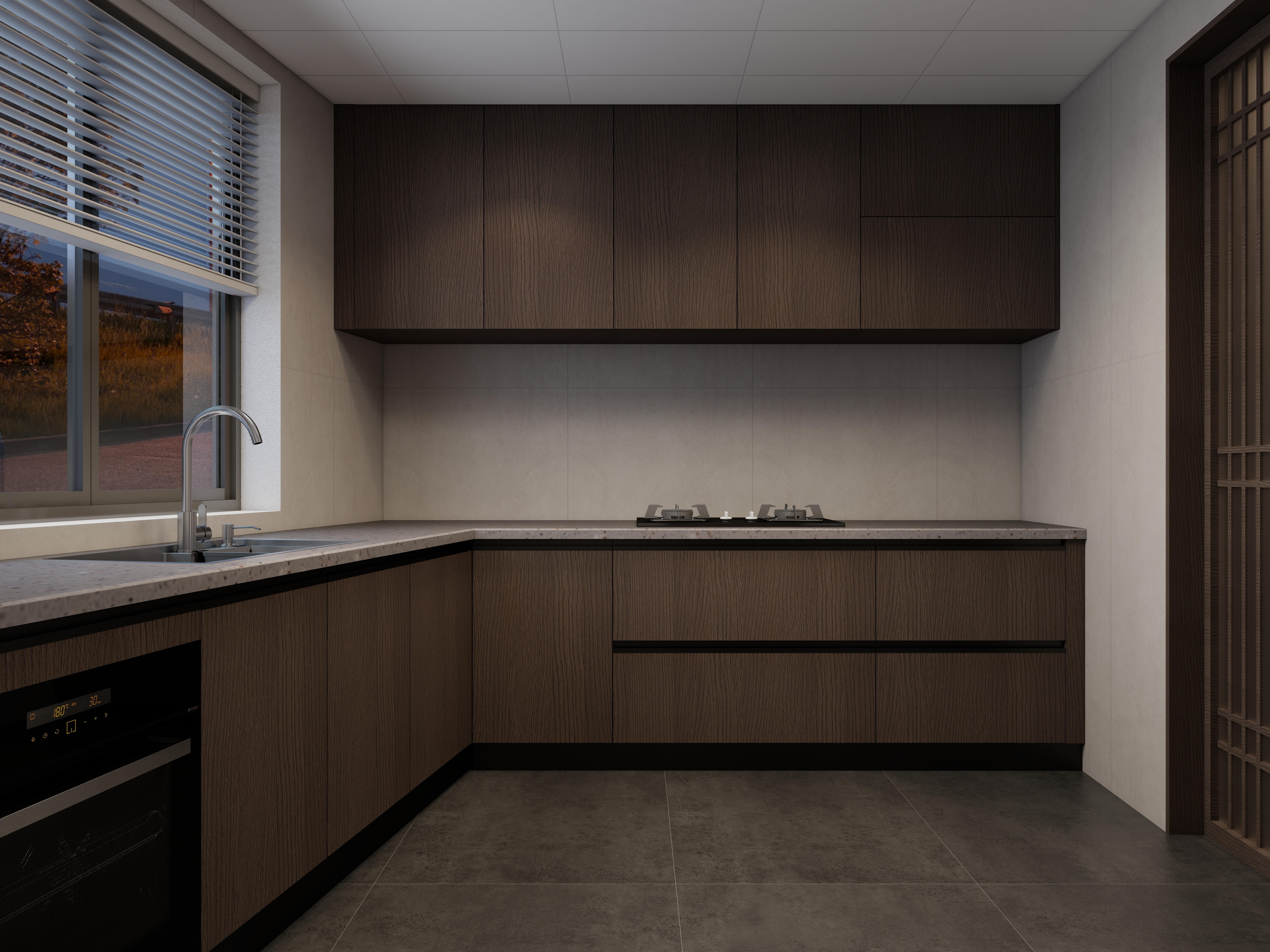 羽非设计-禅意古镇小会所装修效果图