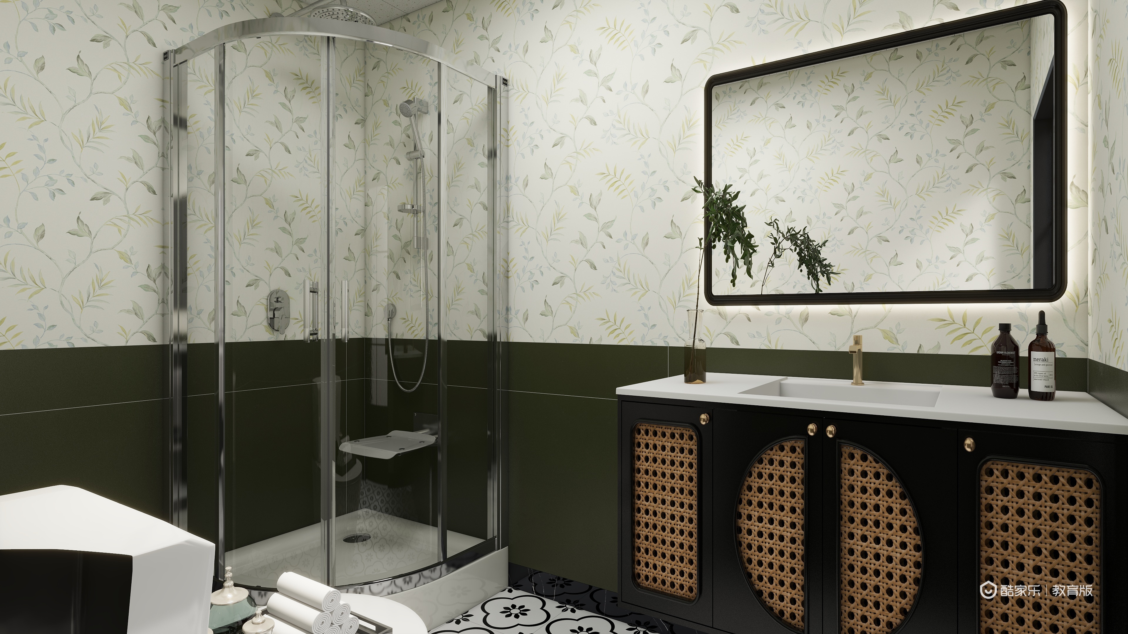 魏睿DfIs-南洋意境一层卫生间装修效果图第1张