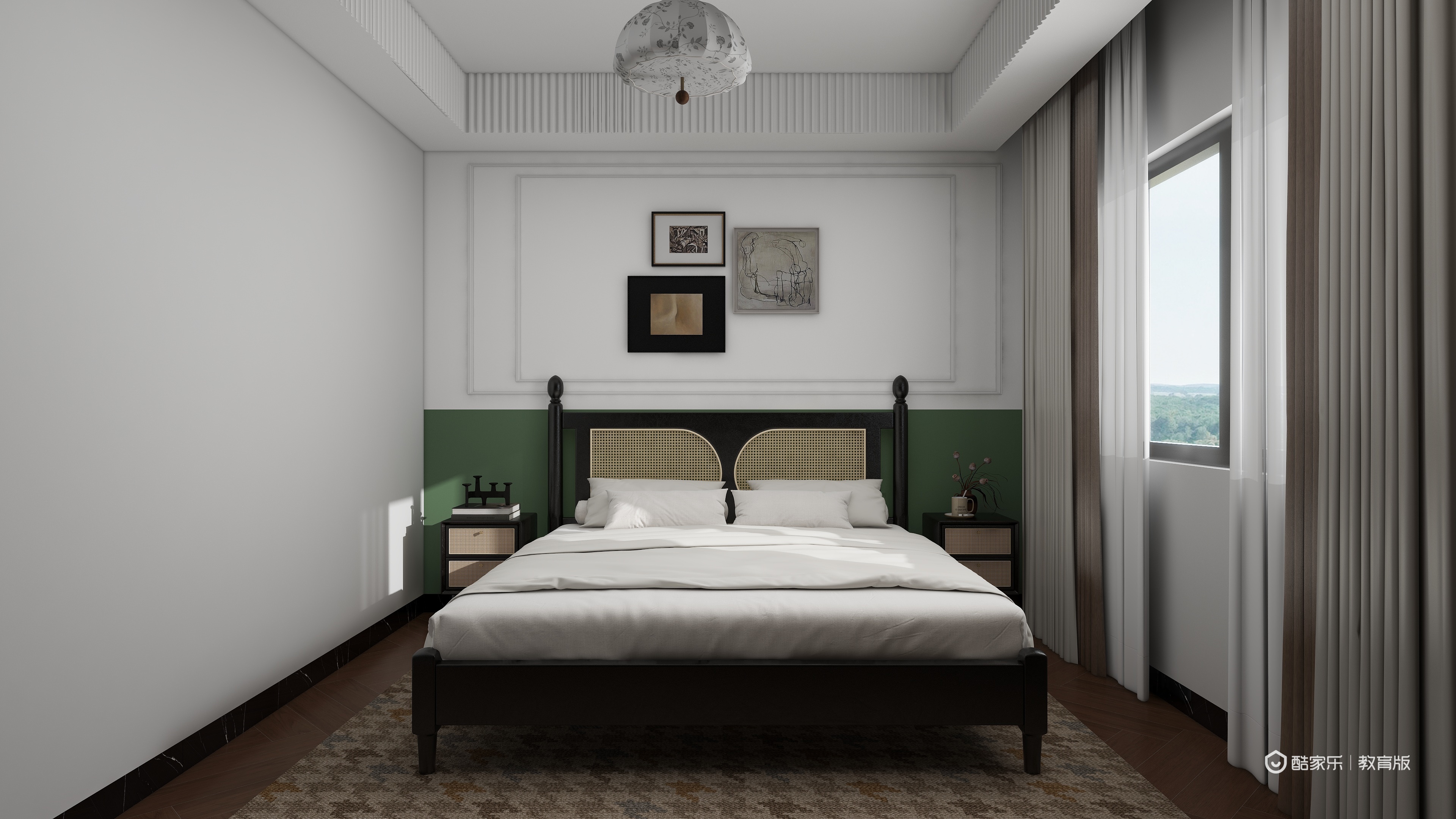 魏睿DfIs-南洋意境一层次卧装修效果图第2张