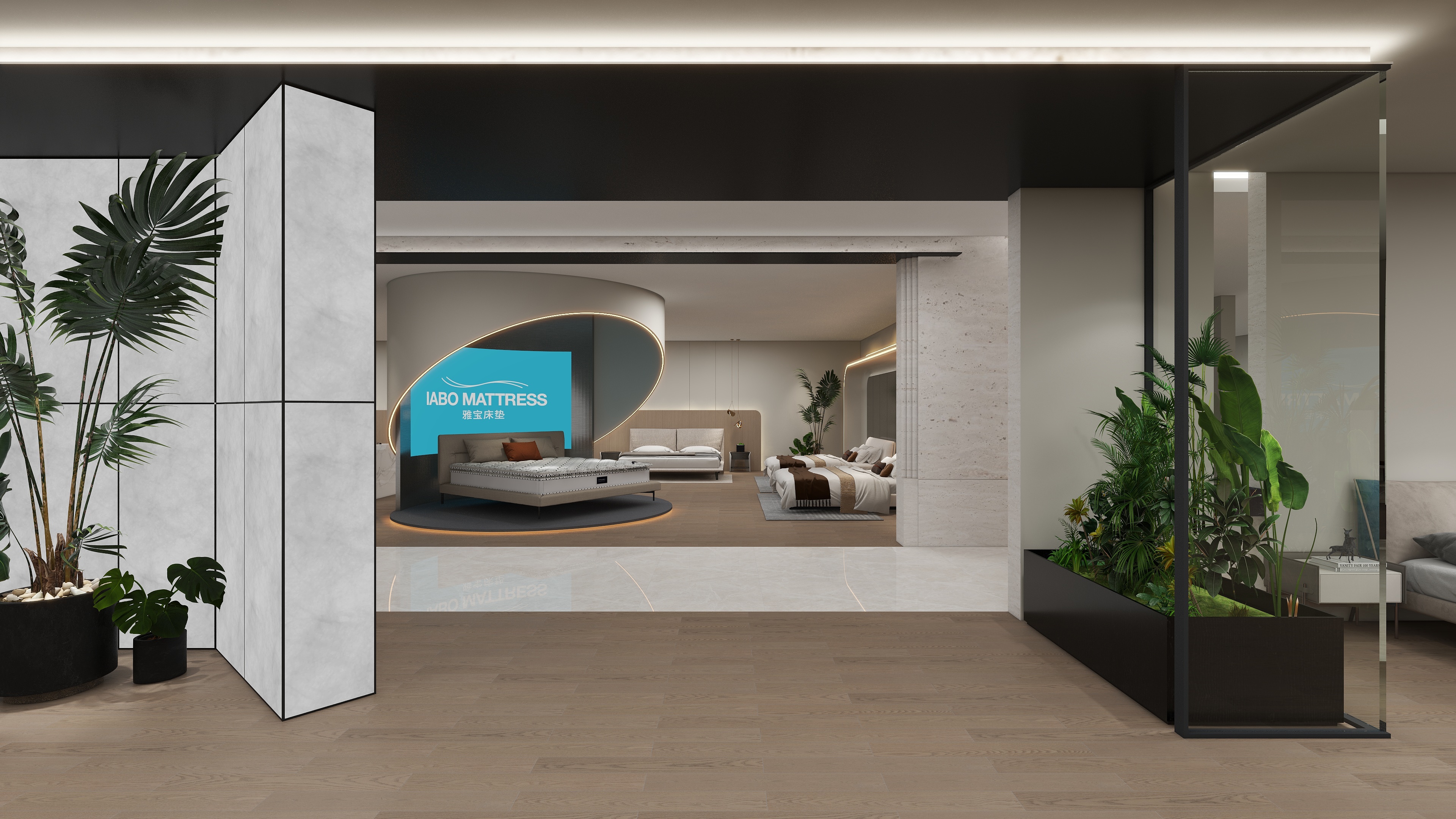 河南雅宝家俱-软床展厅-副本-副本-装修设计方案