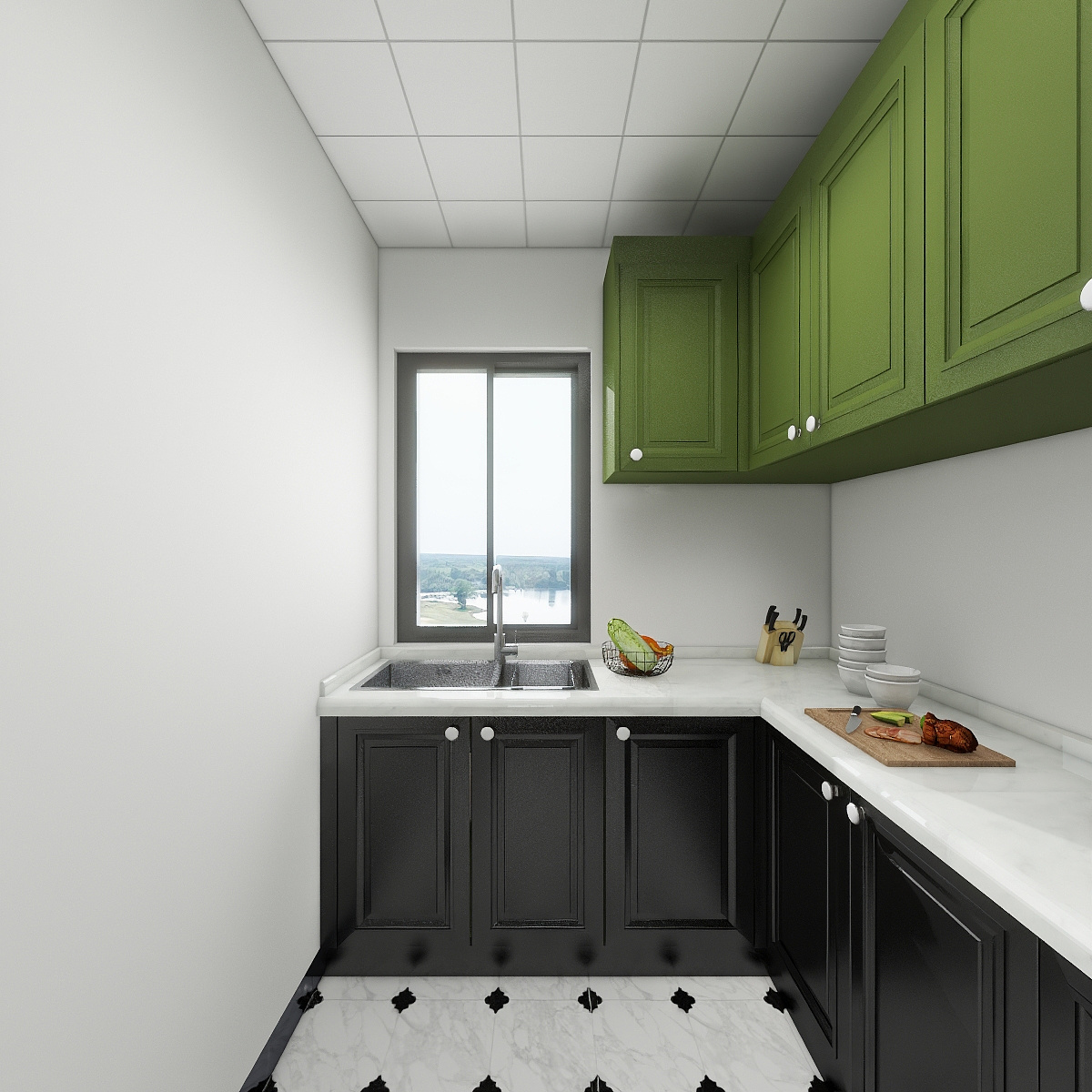 魏睿DfIs-南洋意境一层厨房装修效果图第4张