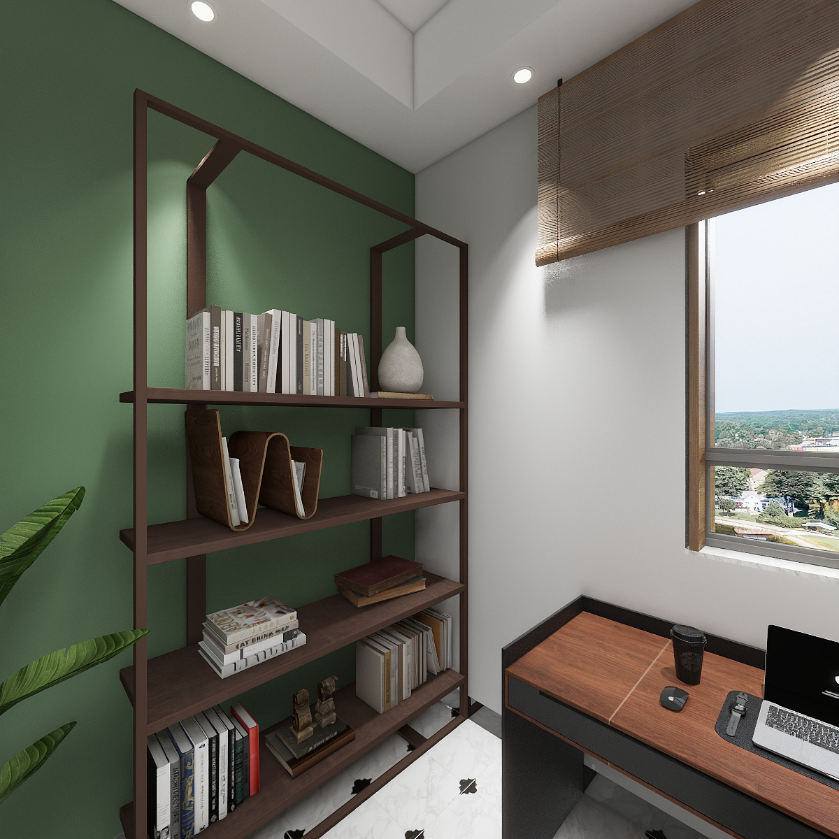 魏睿DfIs-南洋意境一层书房装修效果图第3张