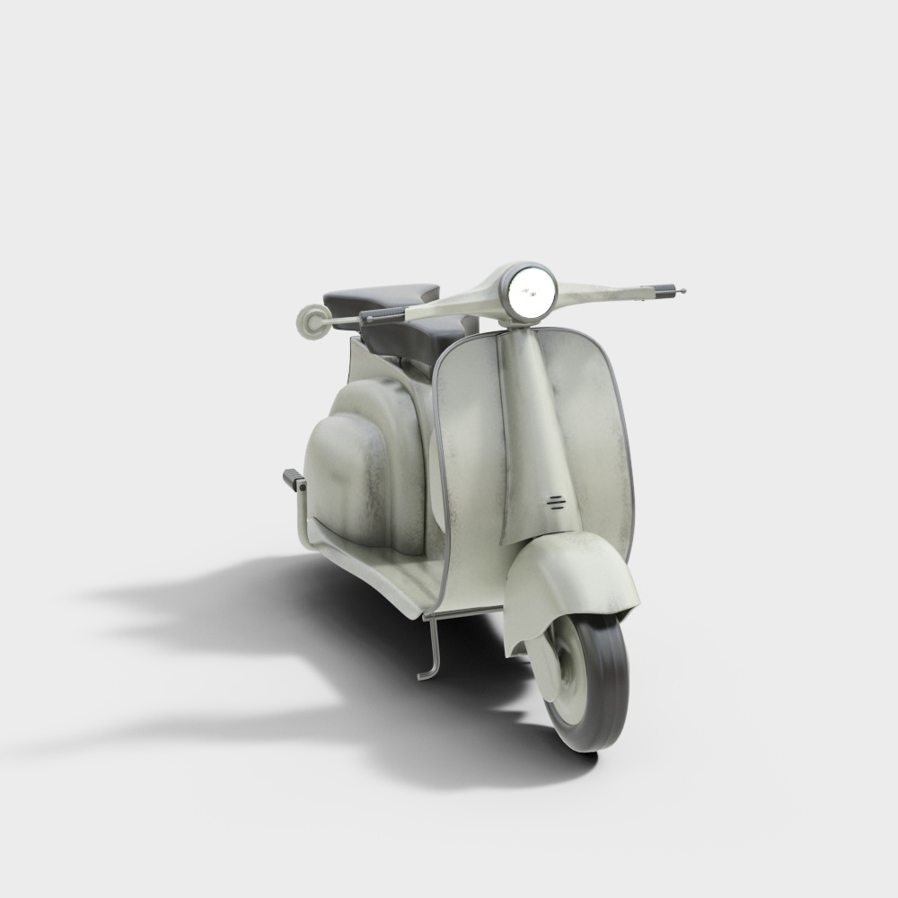 老式电动车3D模型
