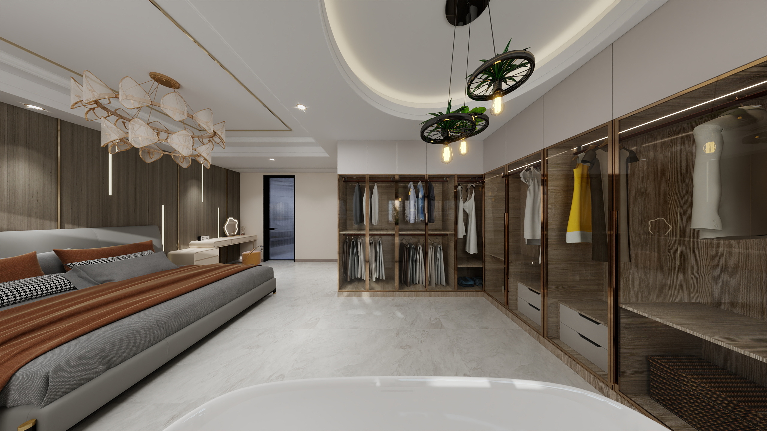 冉桂华-观澜郡小区轻奢152㎡3室-装修设计方案