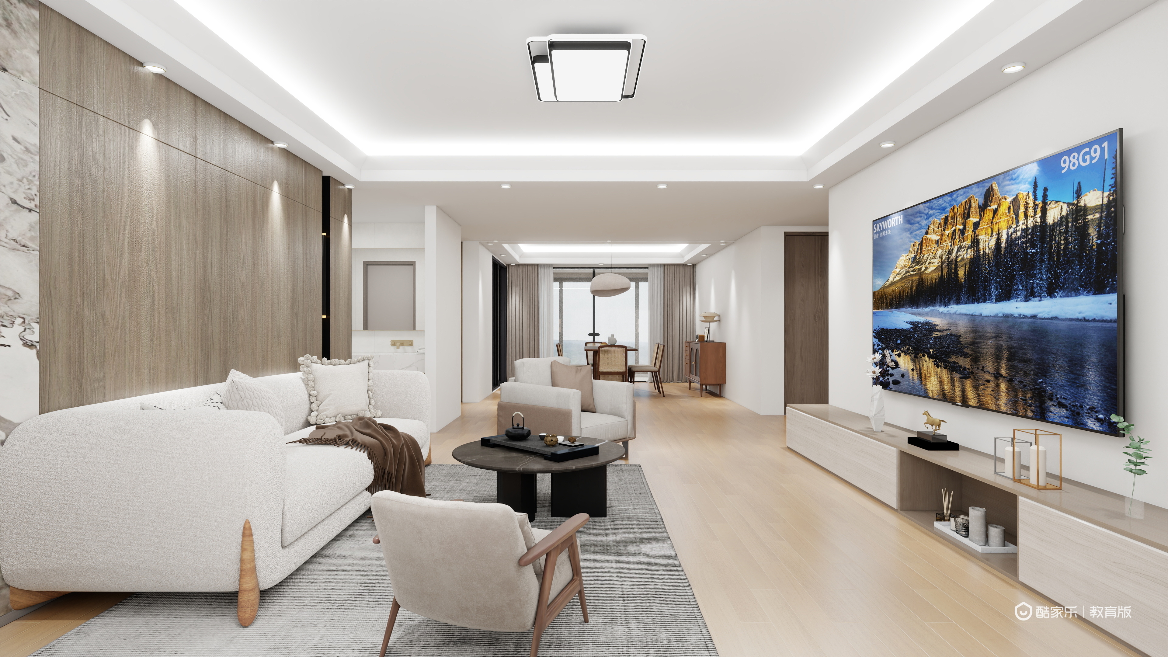 赵子怡nplt-檀宫180㎡3室装修效果图