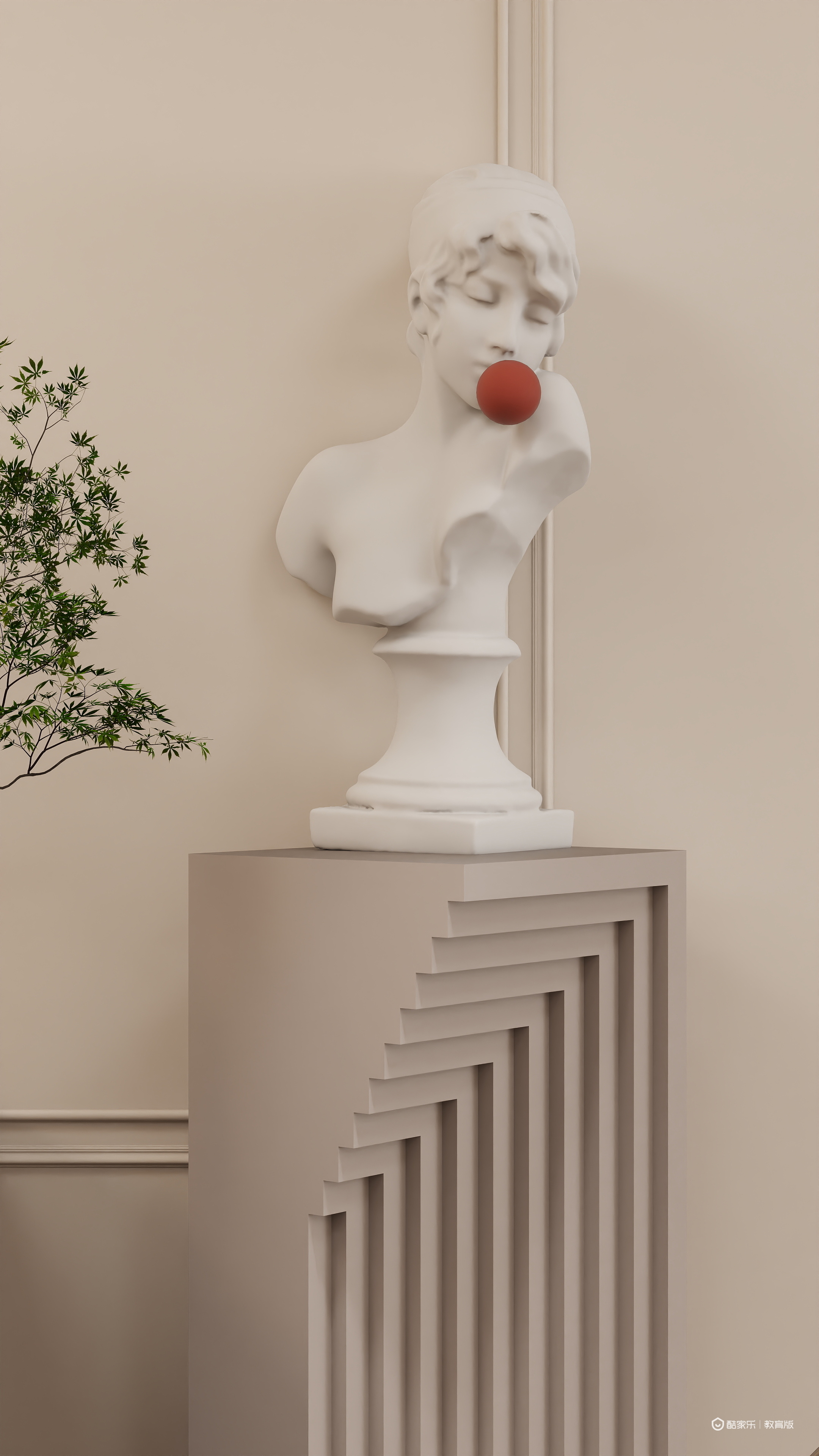 赖雨彤-弗蕾尔一层客餐厅装修效果图第5张