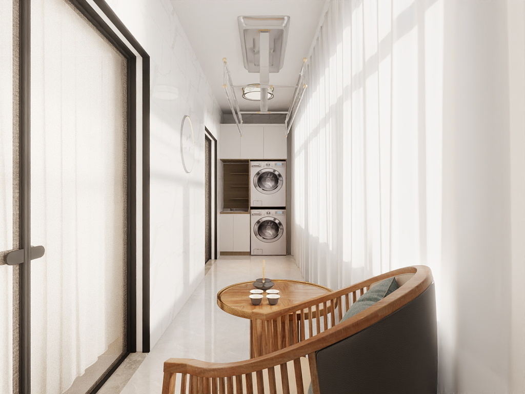 刘彬-150平轻奢新中式样板间-装修设计方案