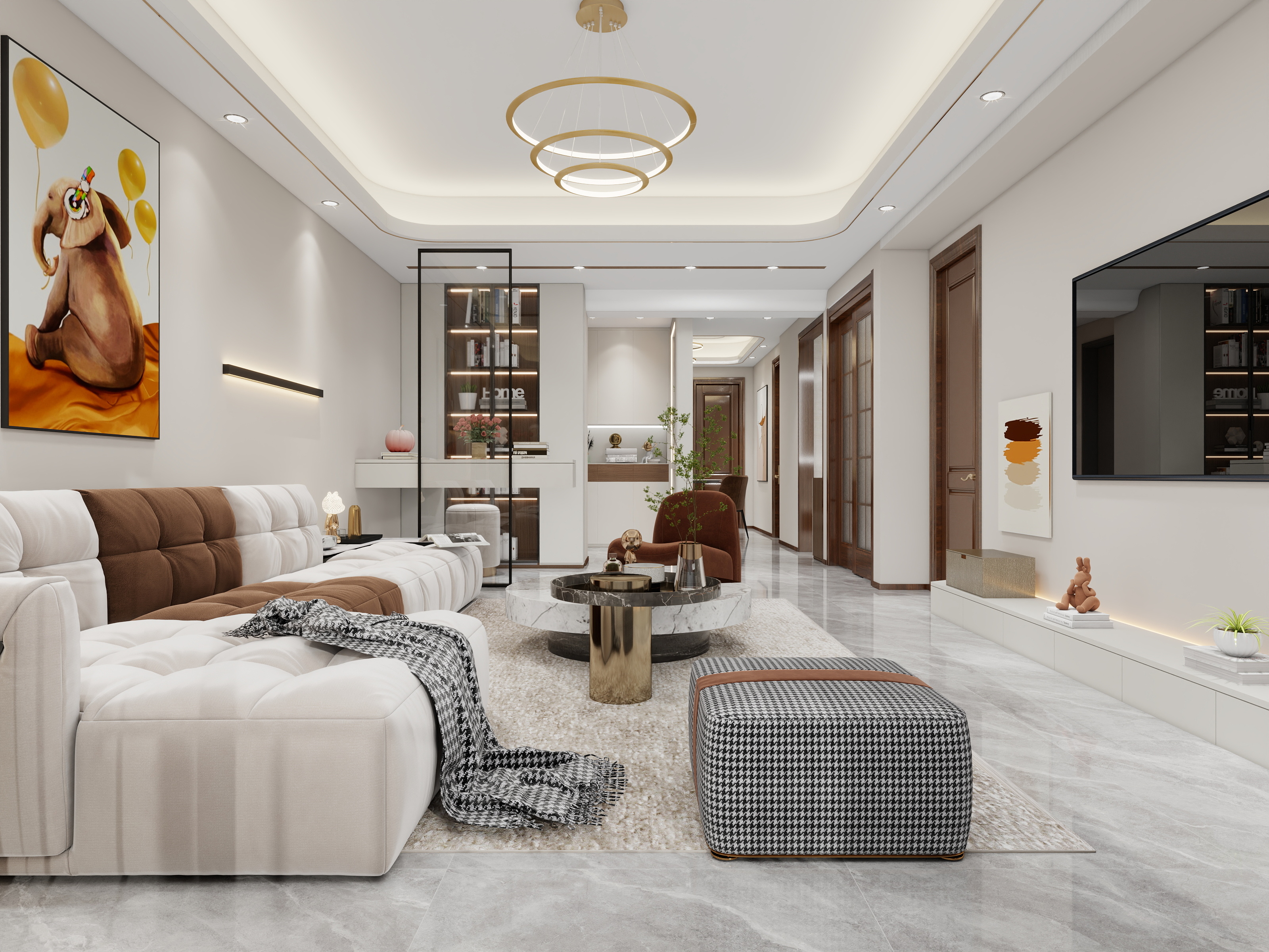 张旭-现代温馨时尚二房-装修设计方案