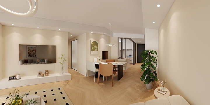 渺若拂尘-萃语华庭-装修设计方案