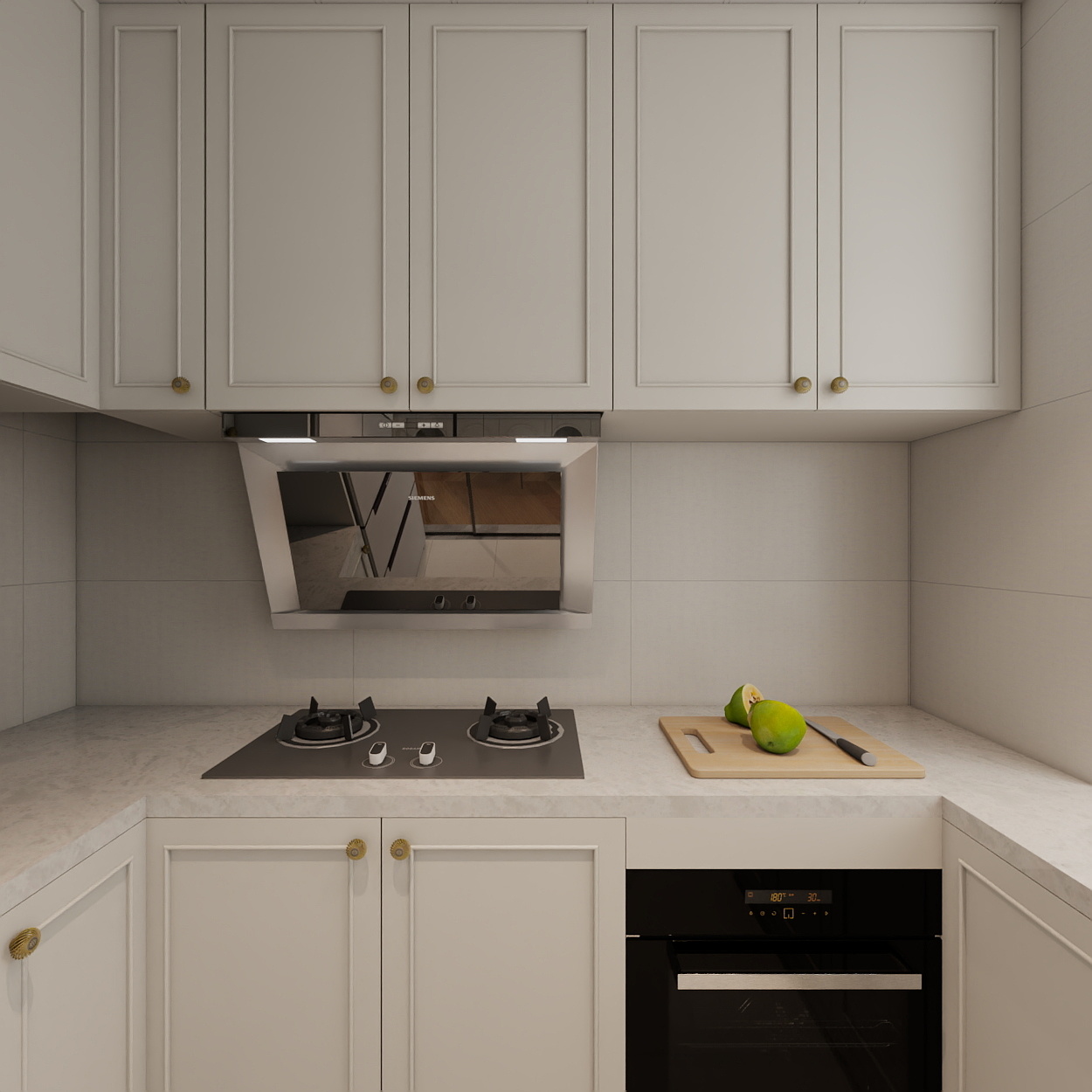 胖头鱼设计-海河陆号院120㎡奶油轻法式三室装修效果图