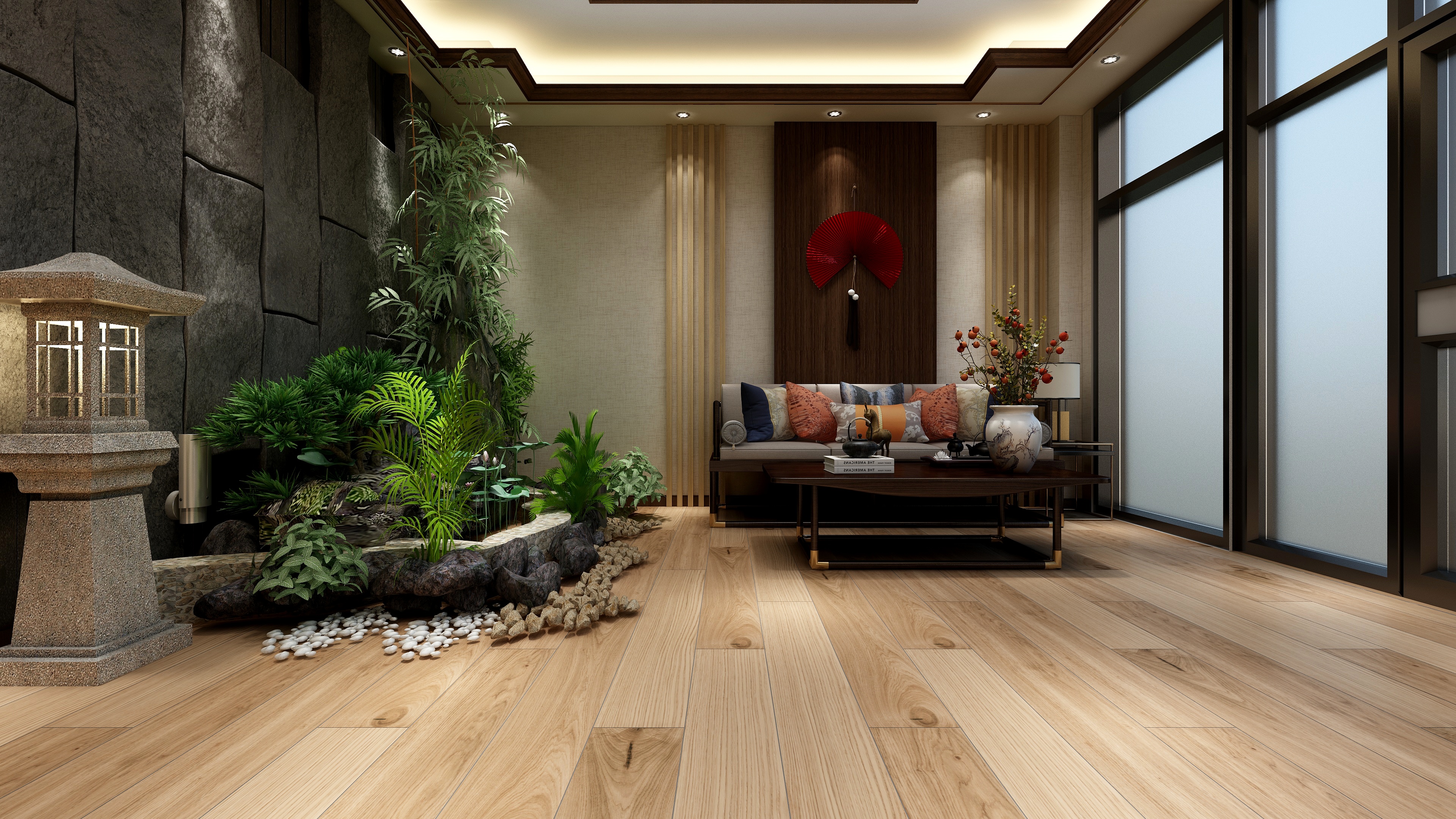 至简名设-文稳康-足疗中心效果表现装修效果图