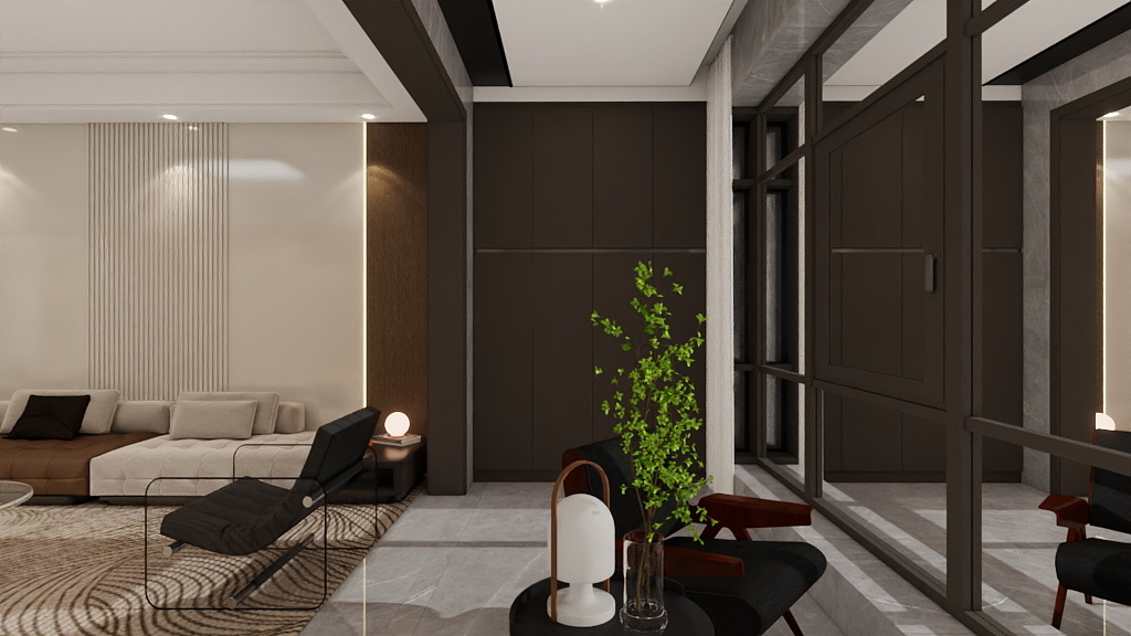 誓言TL-天泰华府220平深灰色-装修设计方案