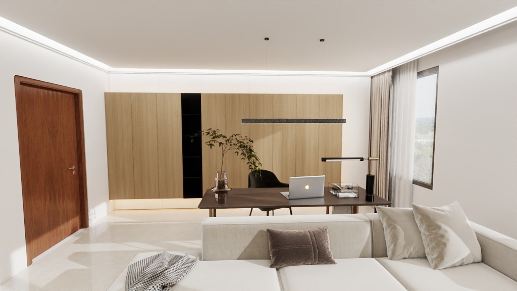 想想想画图-万锦红树湾126㎡3室装修效果图