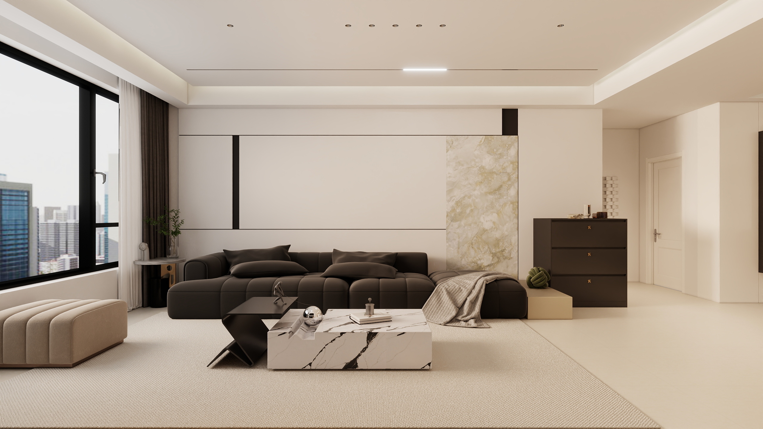 尚品宅配rteg-黑白极简-装修设计方案