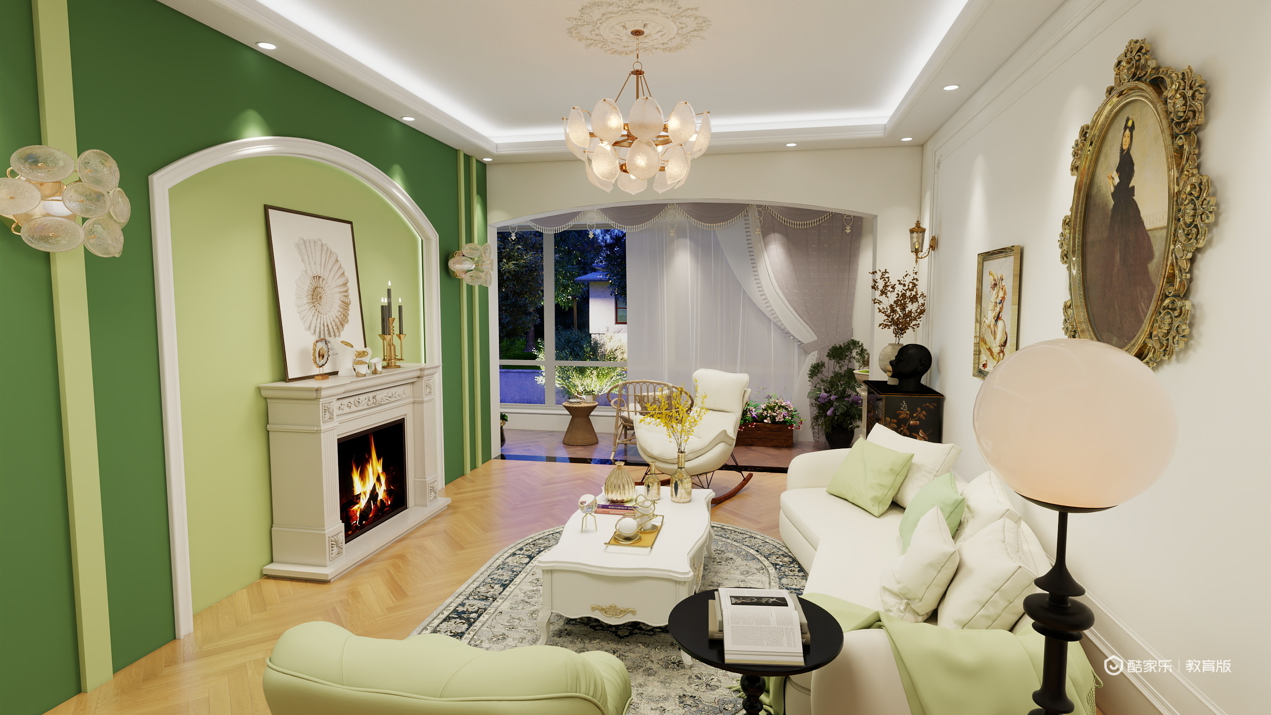 刘瀛瀛-192㎡4室装修效果图