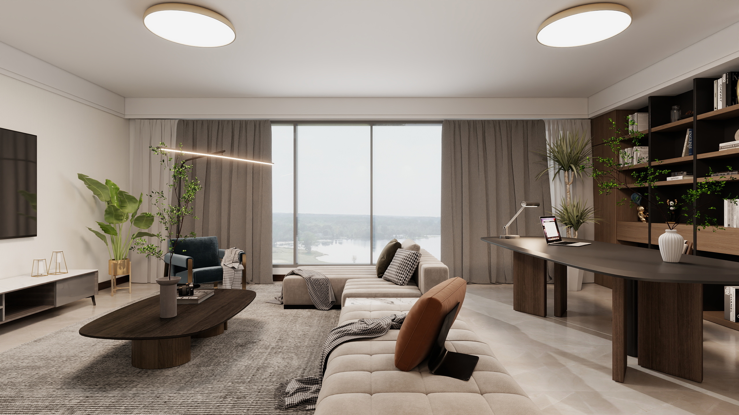 李奕翰-126㎡1室-装修设计方案