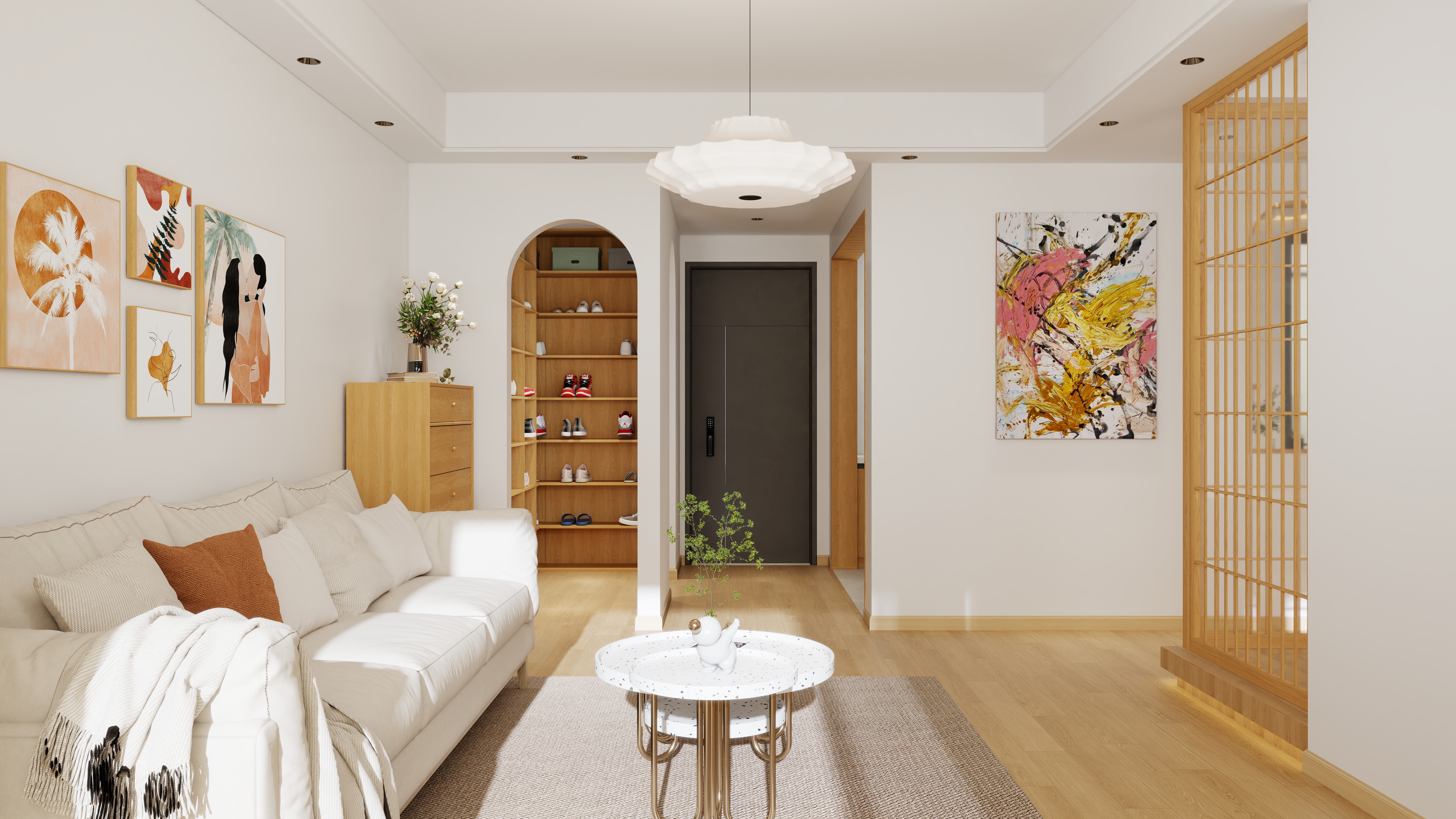 设计师子衿-清新北欧风格86㎡一室-装修设计方案