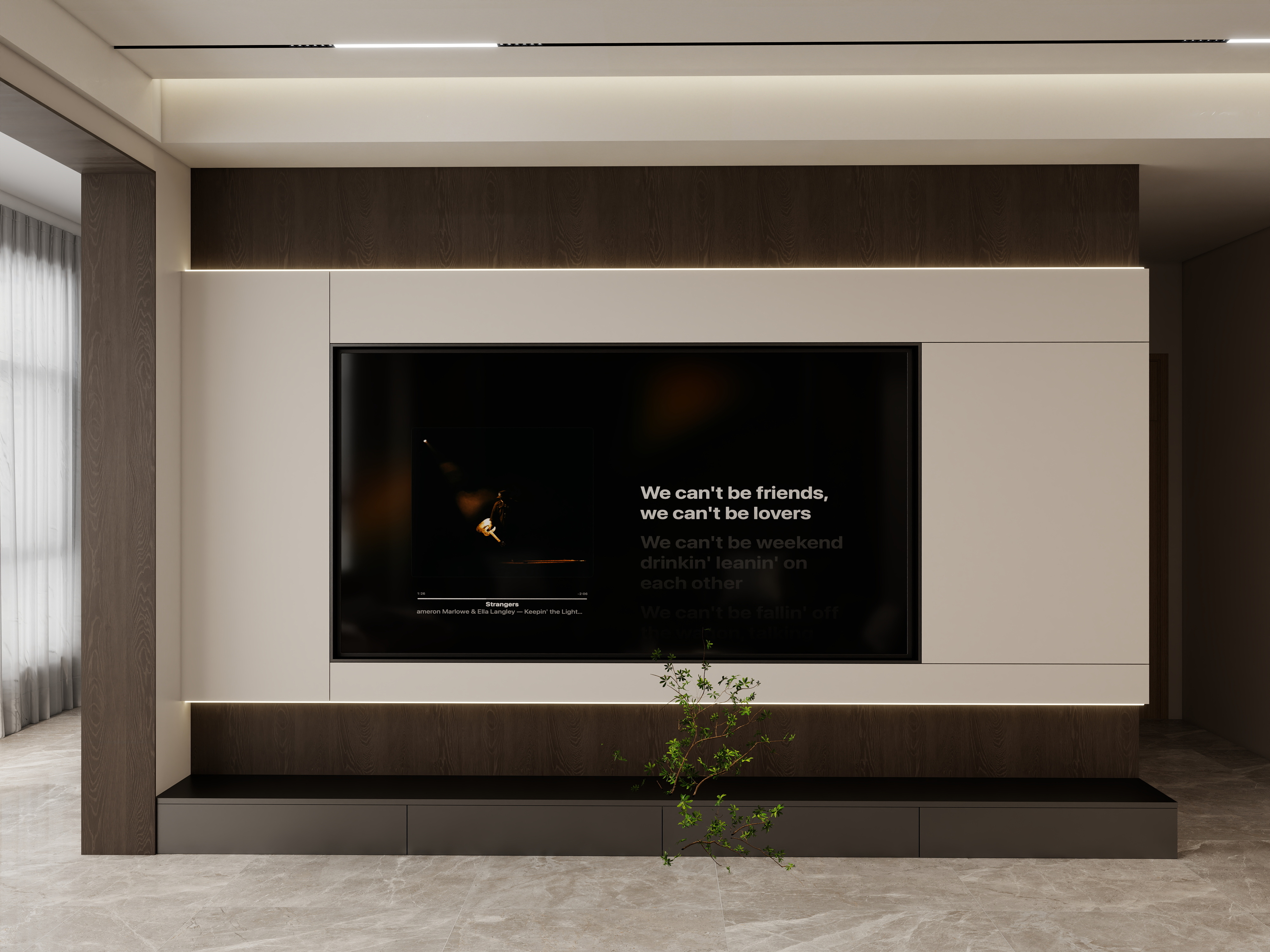 壹诺设计工作室-意式简约装修效果图