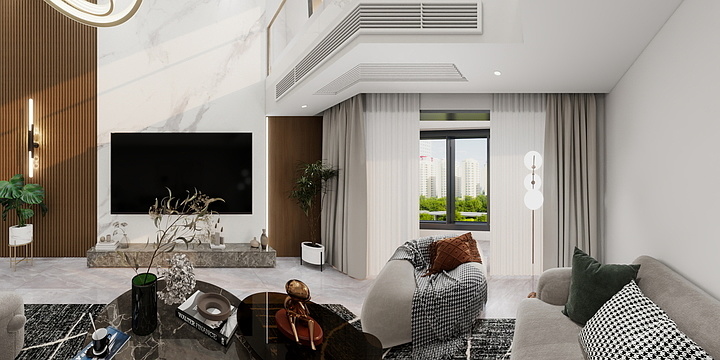 张仁青-天湖郦都酷家乐效果图-装修设计方案