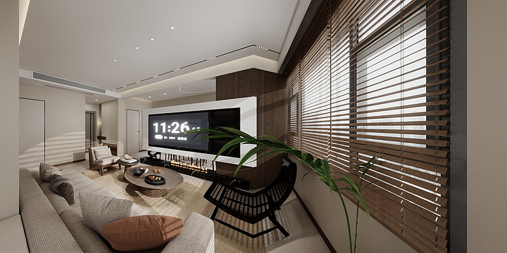 设计师汤杰-恒华天玺112-中古风-装修设计方案