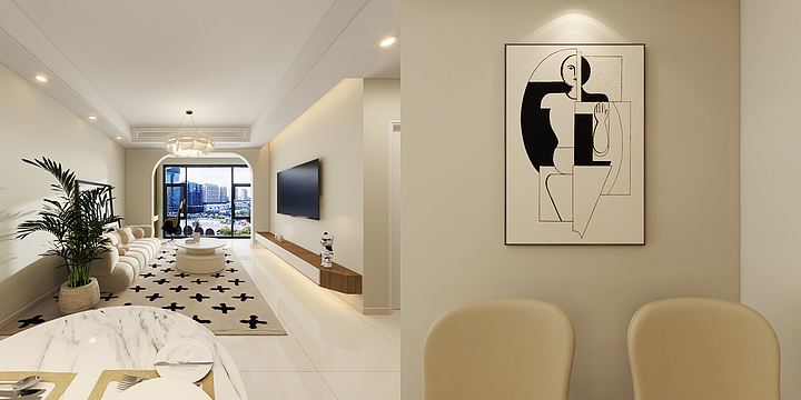 張若璵-观澜云府  原木+奶油风-装修设计方案